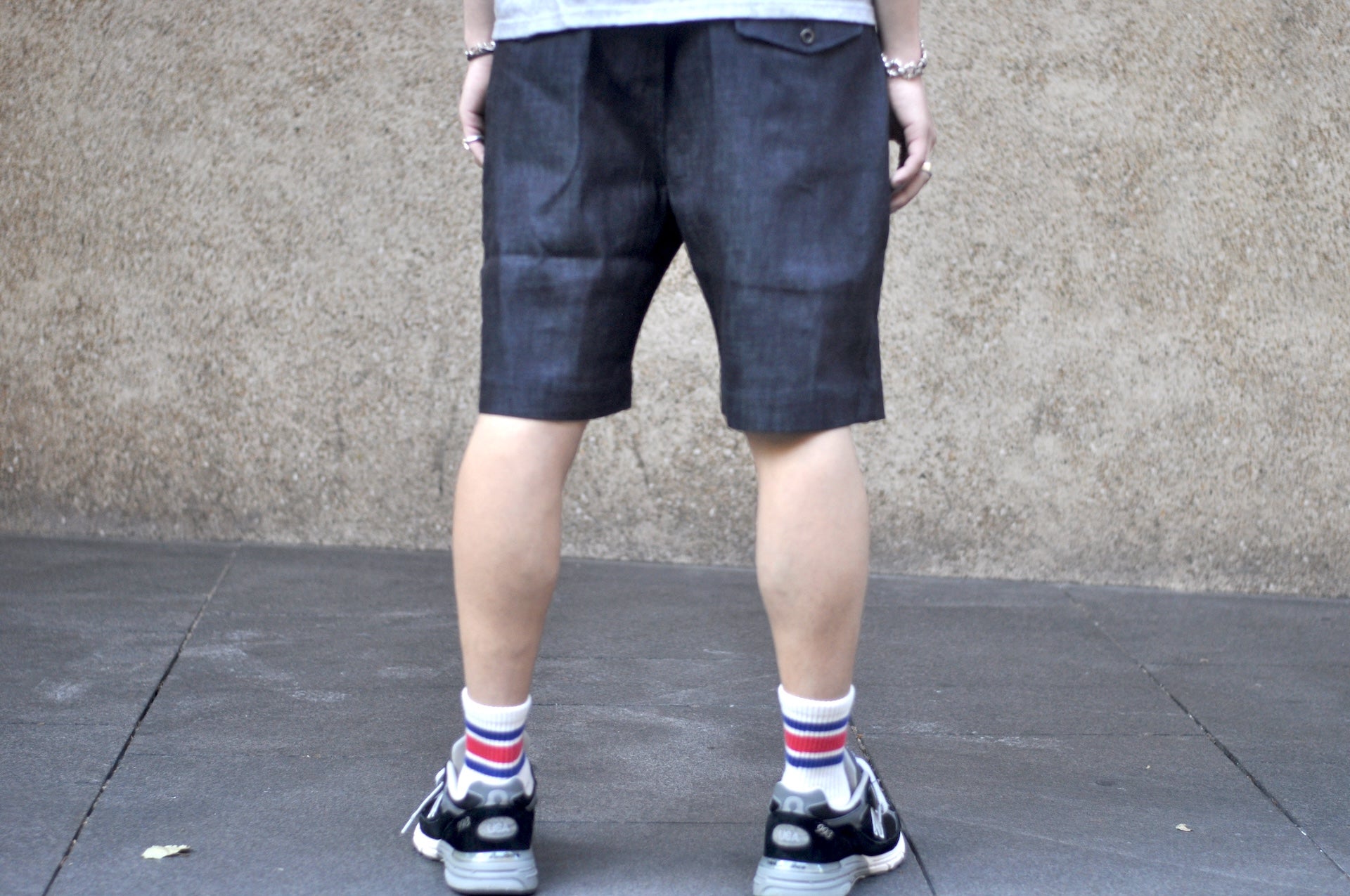 MOMOTARO JEANS 8oz “Tokuno Blue” Indigo Tailored Denim Shorts