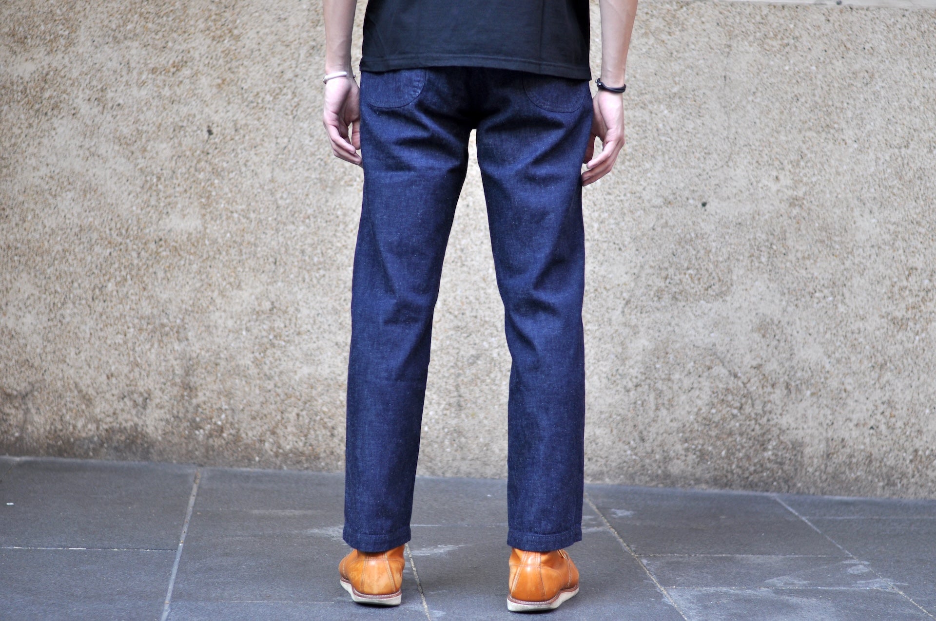 BONCOURA 12.5oz USN Military Indigo Denim Baker Pants