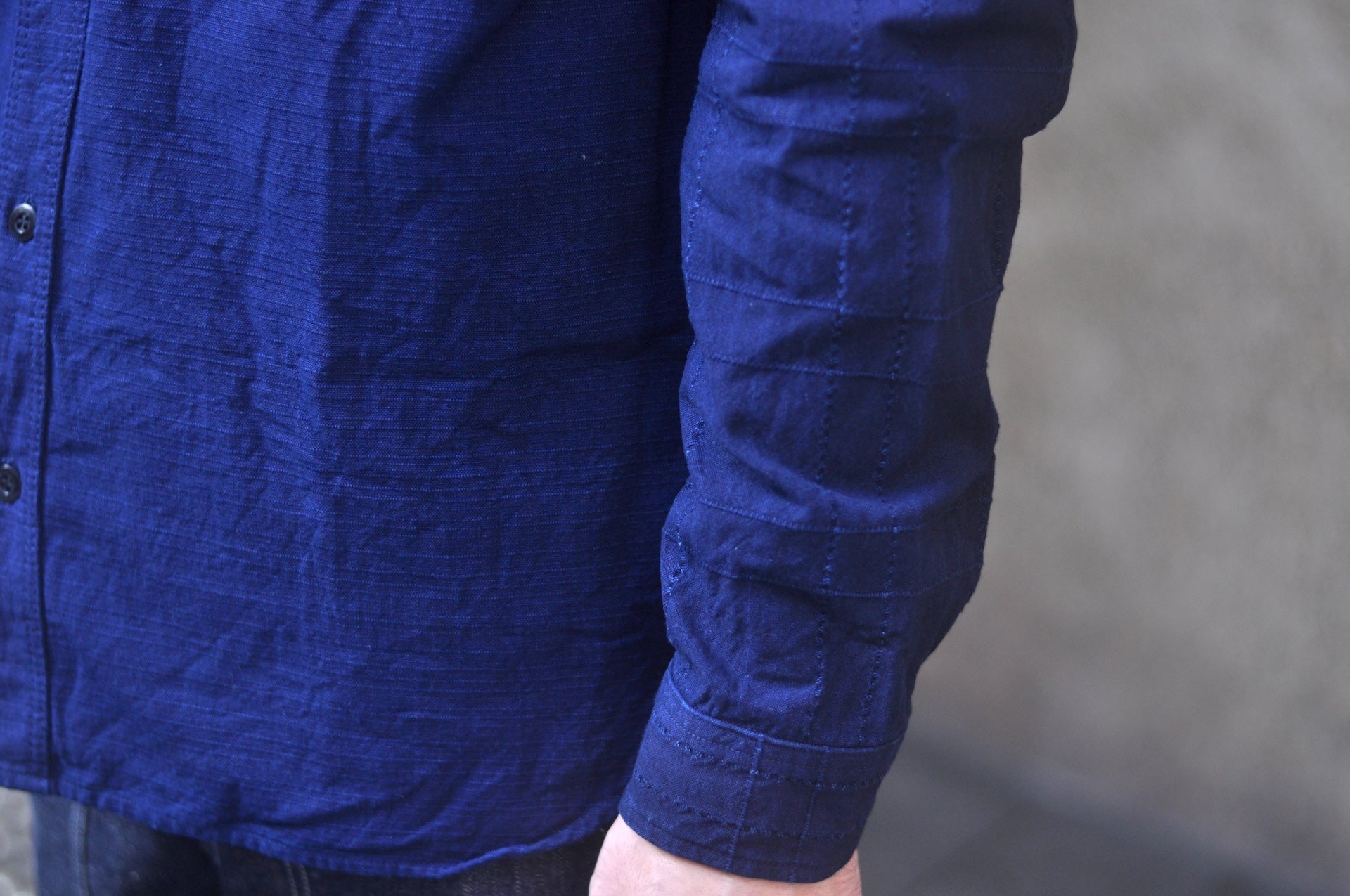 Samurai Heavyweight Natural Indigo Dyed “Two-Ways” Workshirt (Overseas Edition)
