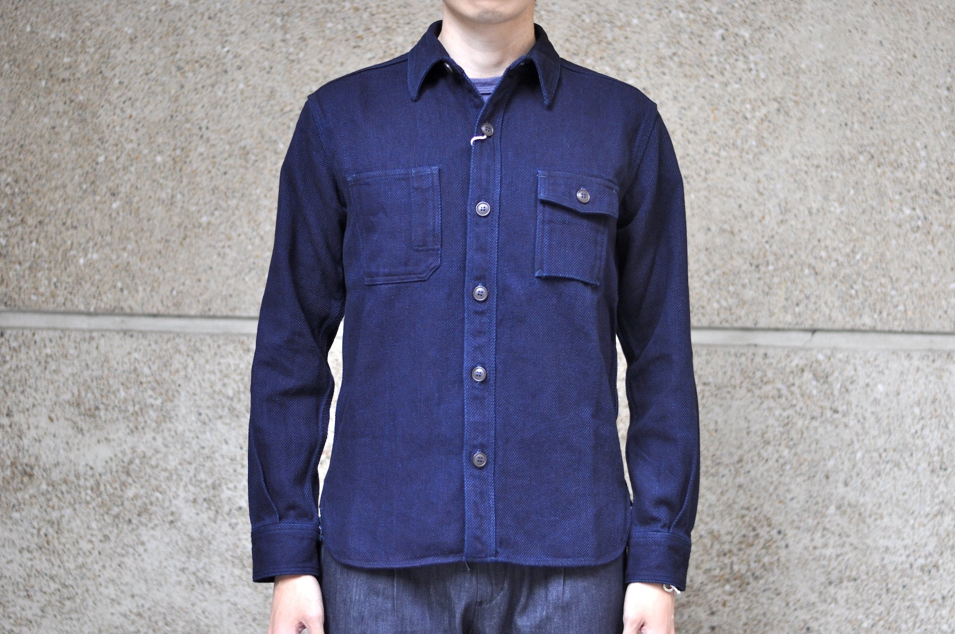 Momotaro 14oz Indigo Dyed Dobby Jacketed Shirt