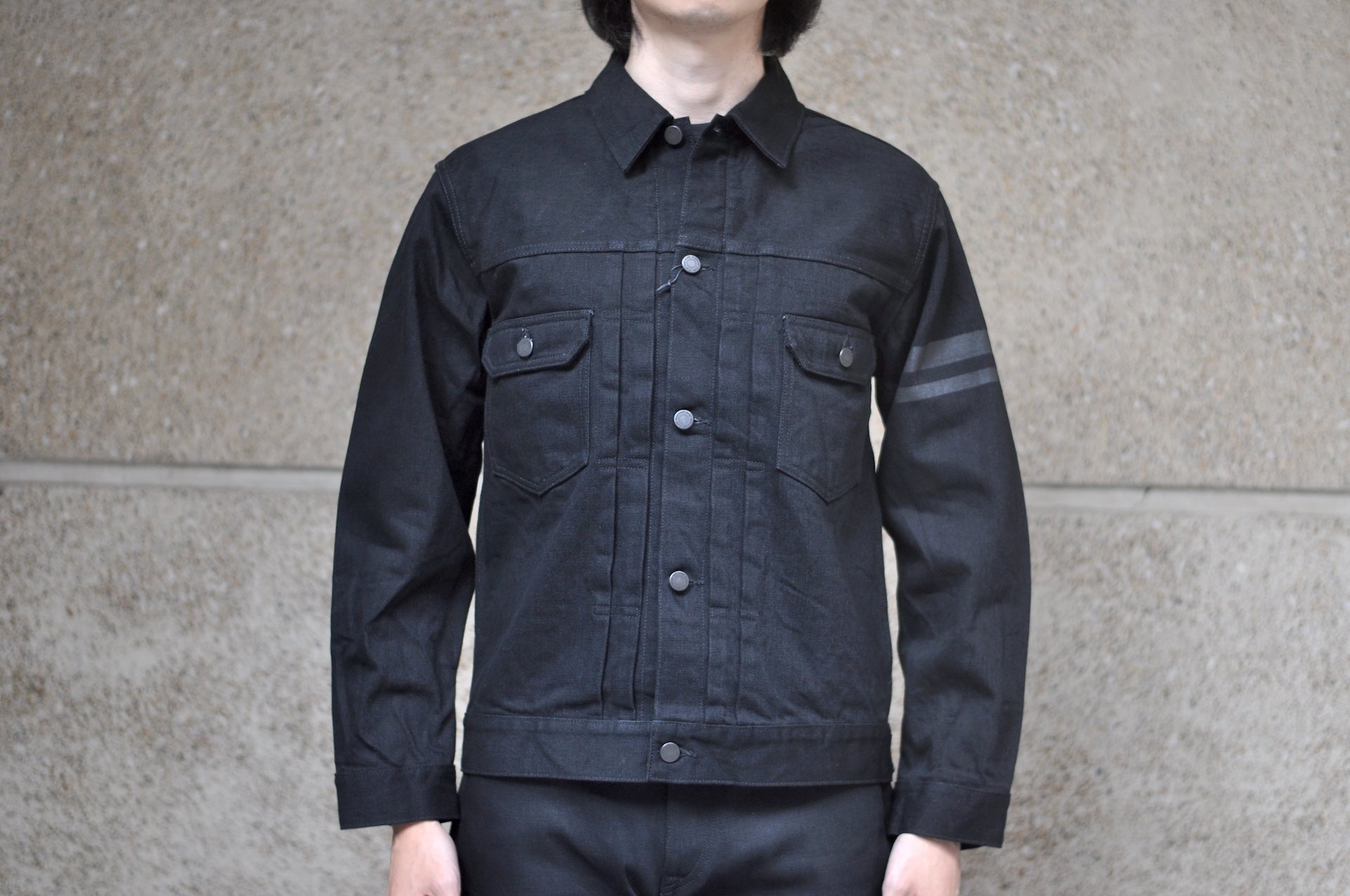 MOMOTARO JEANS 15.7oz "New Classic GTB" Iconic Type 2 Denim Jacket (Black)