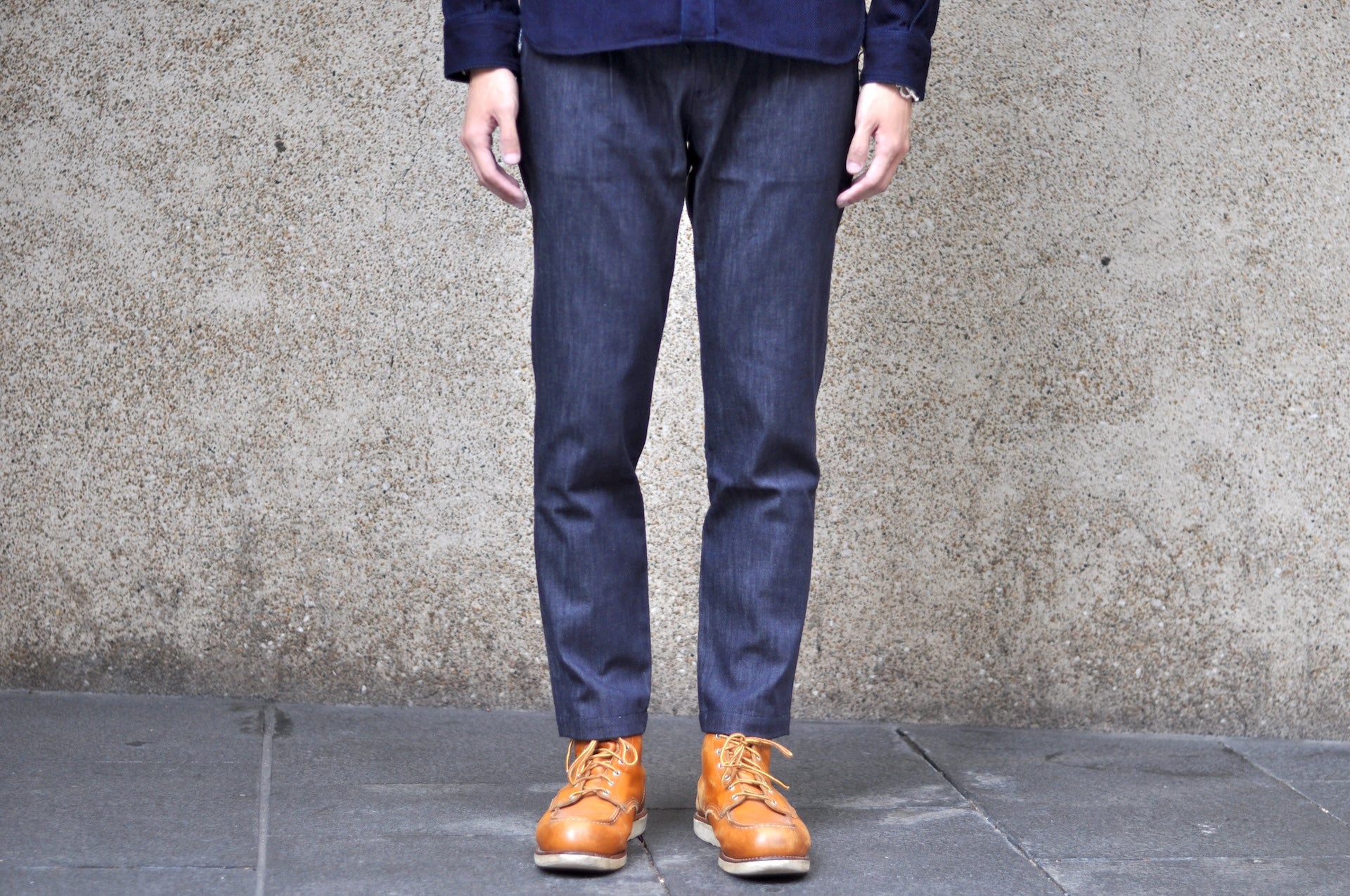 Japan Blue 10oz "Shin" Denim Easy Pants (Grand Indigo)