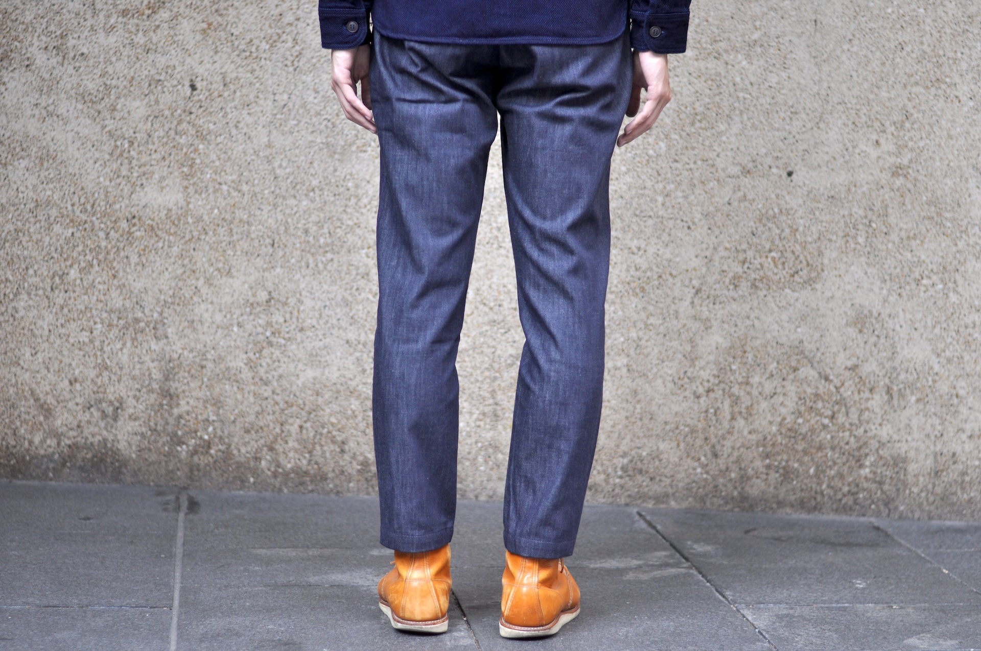 Japan Blue 10oz "Shin" Denim Easy Pants (Grand Indigo)