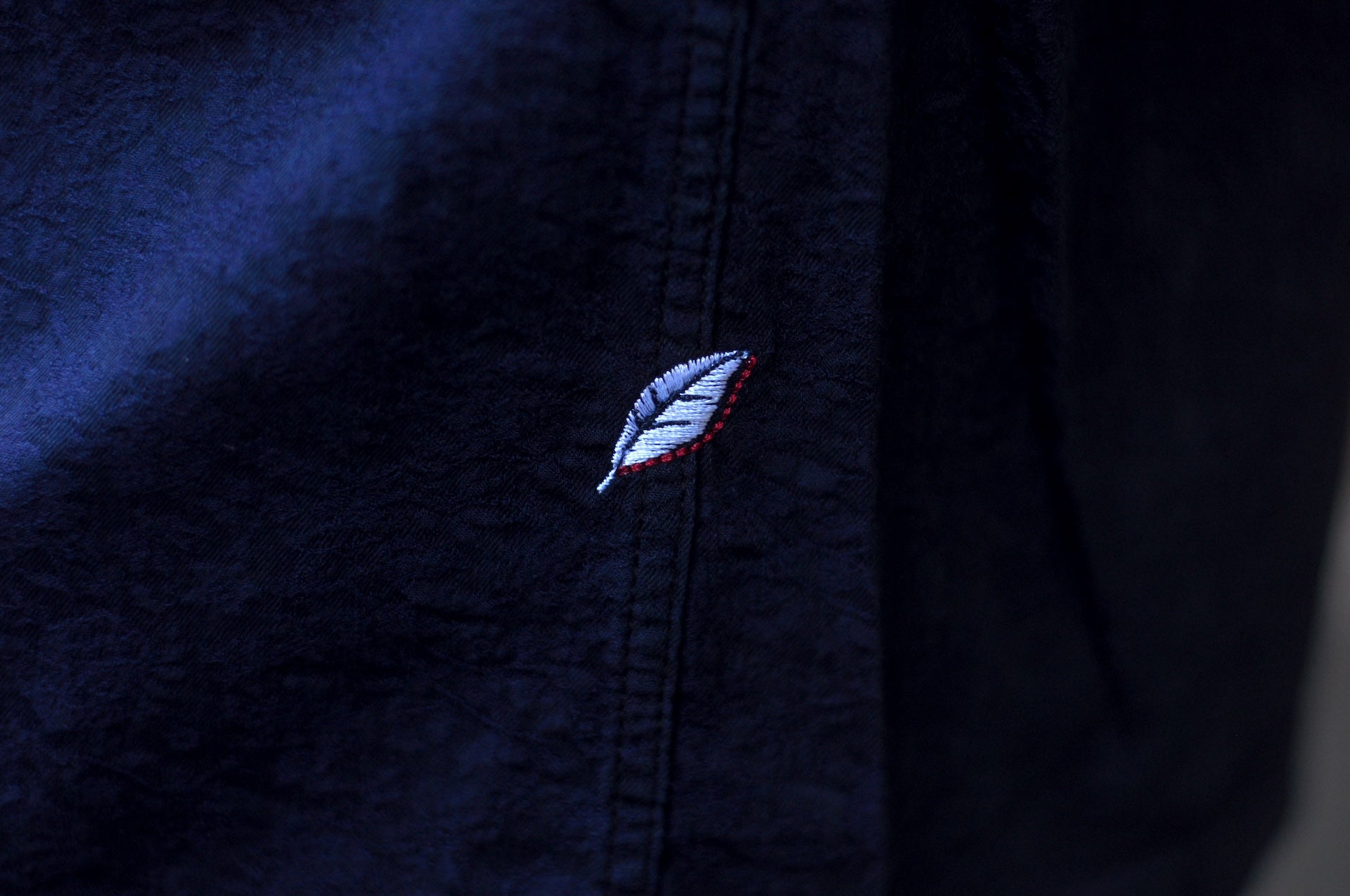 Pure Blue Japan Indigo "Flower" S/S Open Collar Shirt