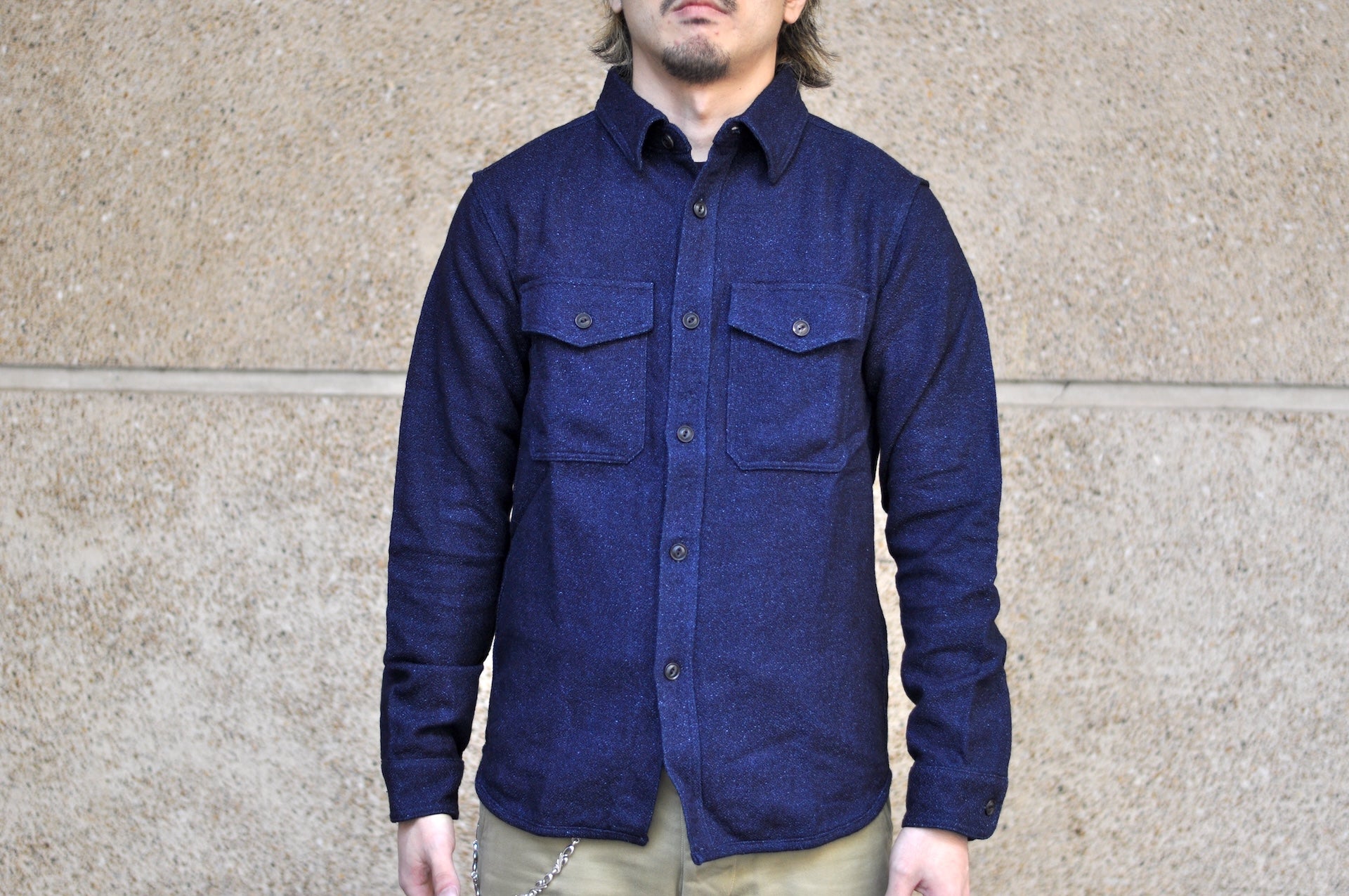 UES 15.5oz Ultra-Heavyweight Flannel Utility Workshirt (Indigo)