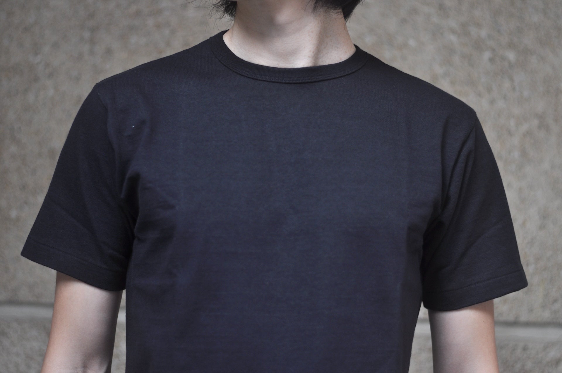 Denime X Warehouse Co. Lot.272 7oz “New Standard” Loopwheeled Plain Tee (Black)