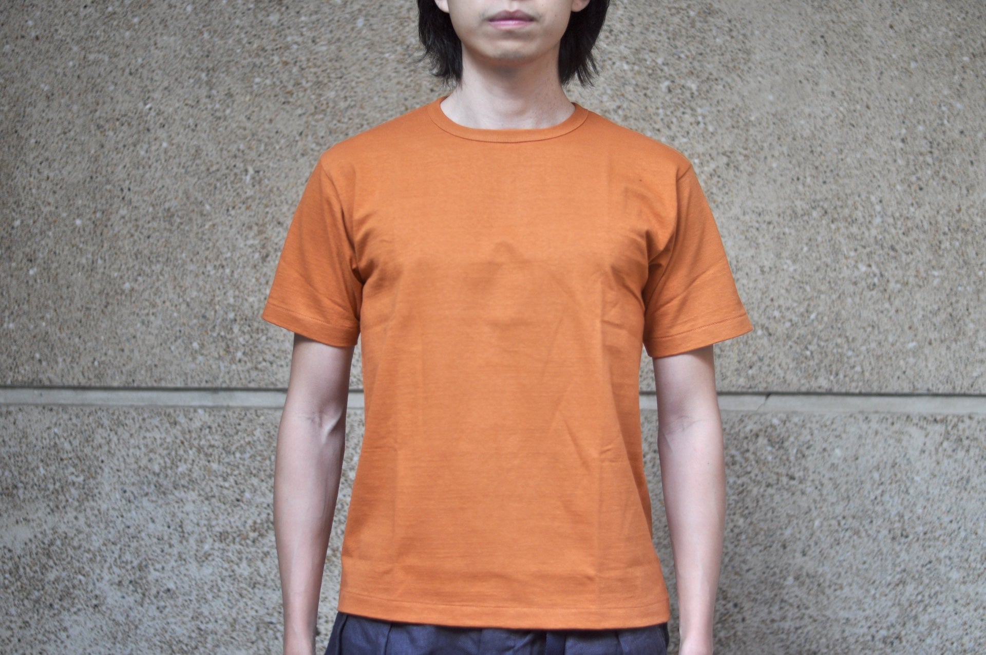 Denime X Warehouse Co. Lot.272 7oz “New Standard” Loopwheeled Plain Tee (Brick)
