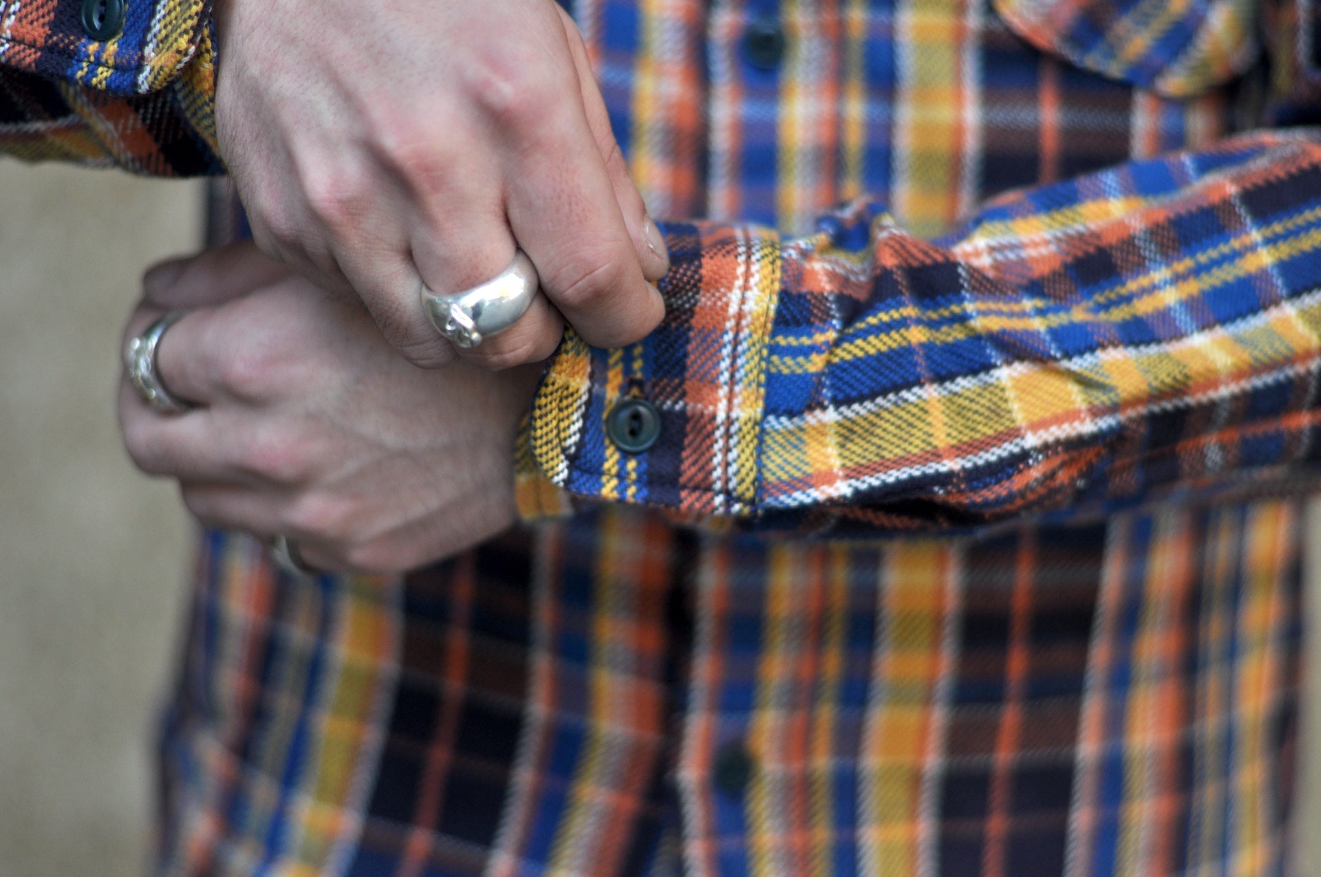 UES 14oz Heavyweight Selvage Flannel Workshirt (Maple Orange)