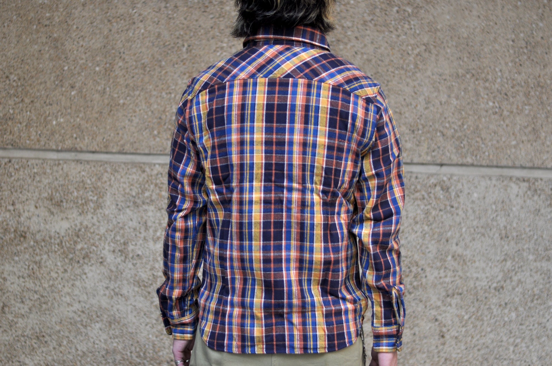 UES 14oz Heavyweight Selvage Flannel Workshirt (Maple Orange)