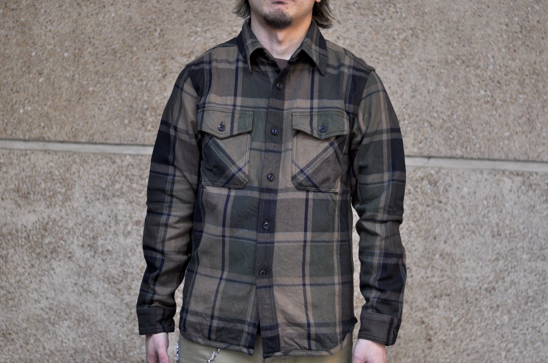 UES 15.5oz Ultra-Heavyweight Flannel Utility Workshirt (Drywood Brown)