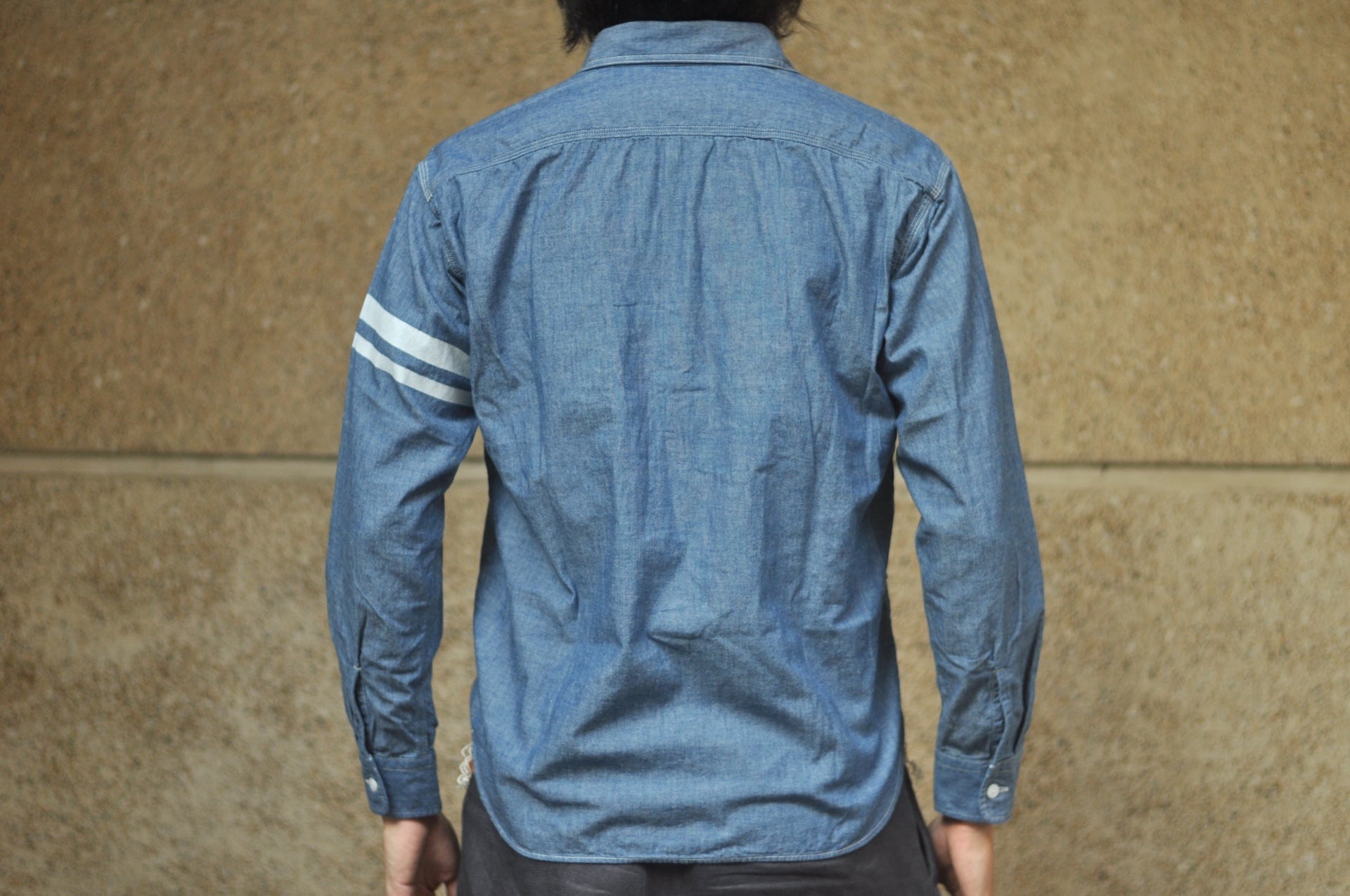 MOMOTARO JEANS 5oz Selvage Chambray “GTB” Workshirt (Indigo)