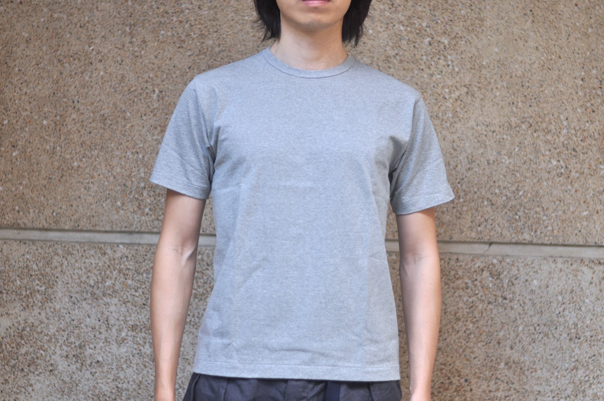 Denime X Warehouse Co. Lot.272 7oz “New Standard” Loopwheeled Plain Tee (Grey)