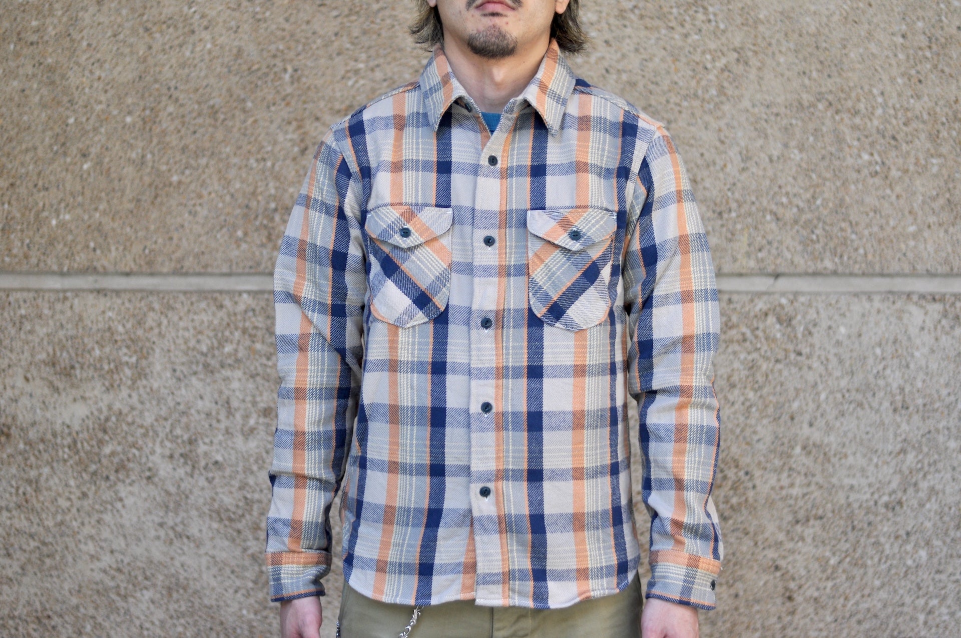 UES 14oz Heavyweight Selvage Flannel Workshirt (Desert Beige)