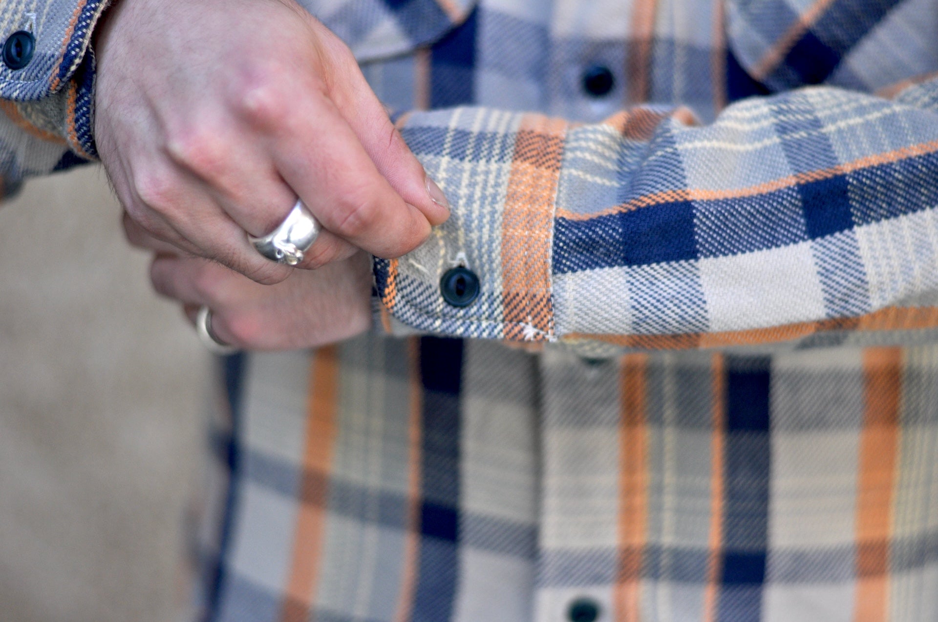 UES 14oz Heavyweight Selvage Flannel Workshirt (Desert Beige)