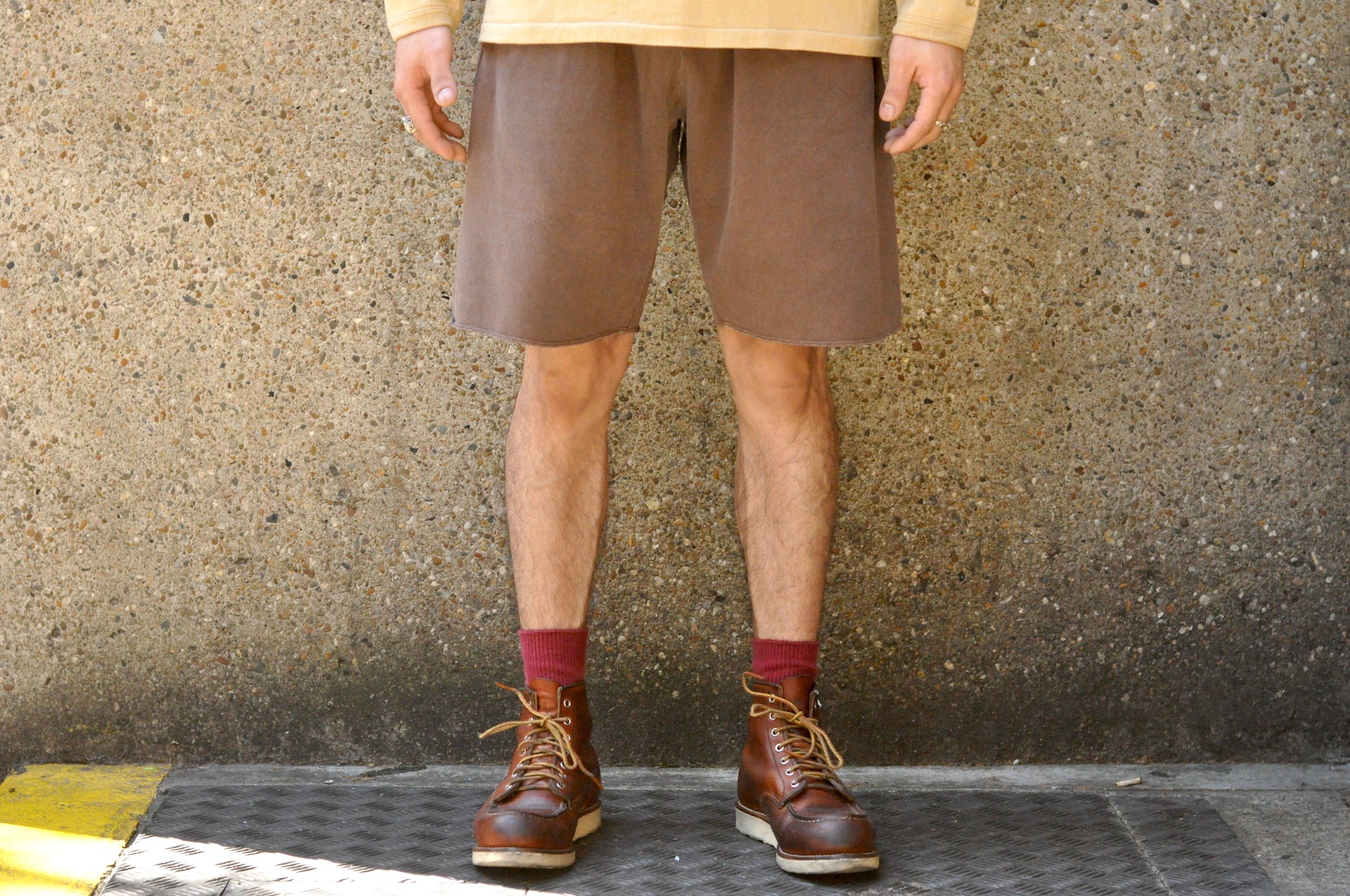 Dubble Works Tubular 'Active Dyed' Sweat Shorts (Mad Brown)