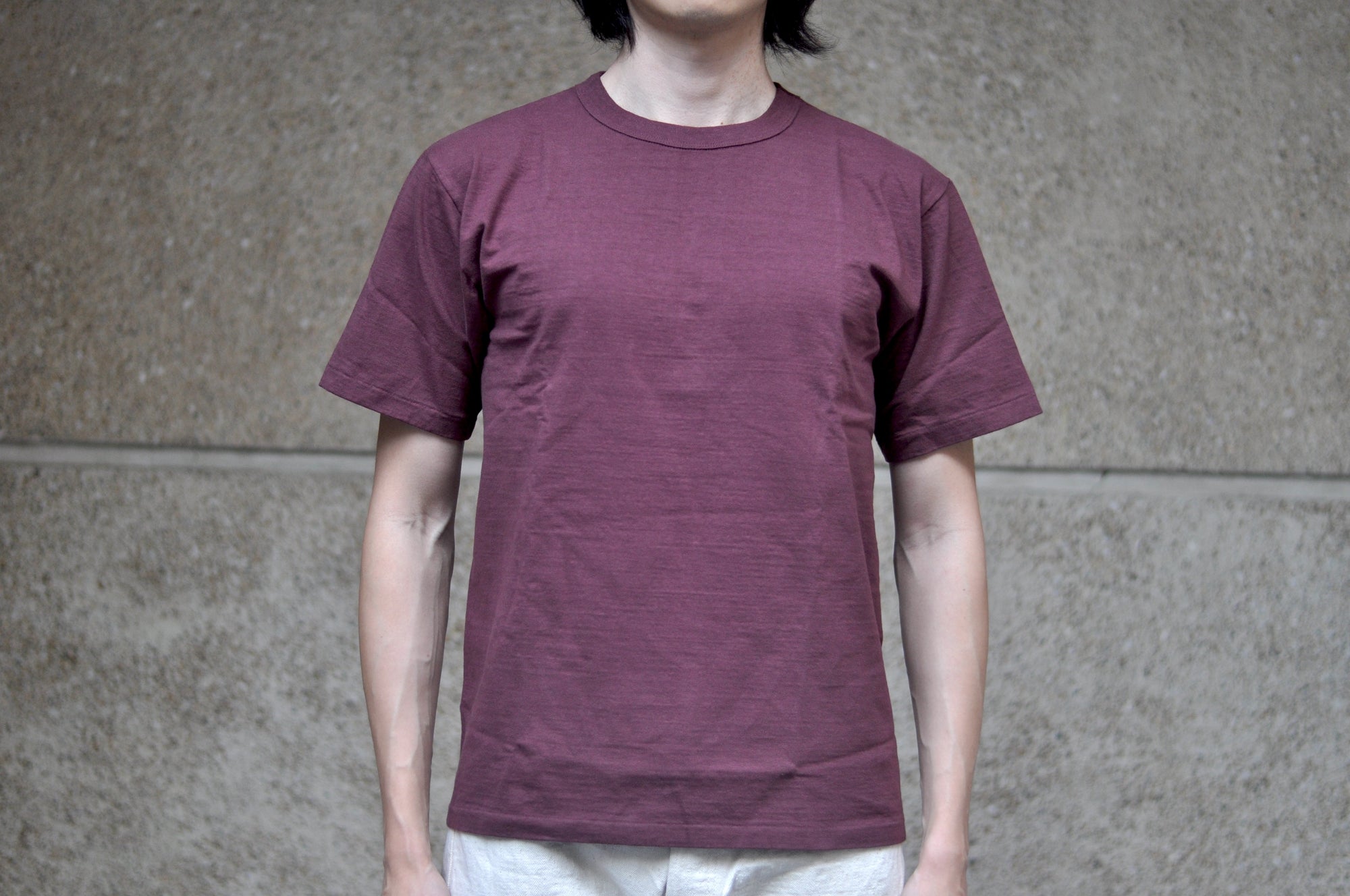 Dubble Works 7.7oz "Fallen Cotton" Loopwheeled Signature Tee (Burgundy)