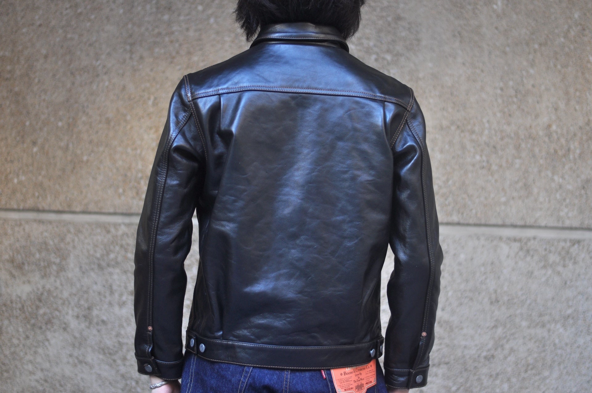 The Flat Head 'Ultimate' Horsehide Type 2 Jacket (Black Teacore)