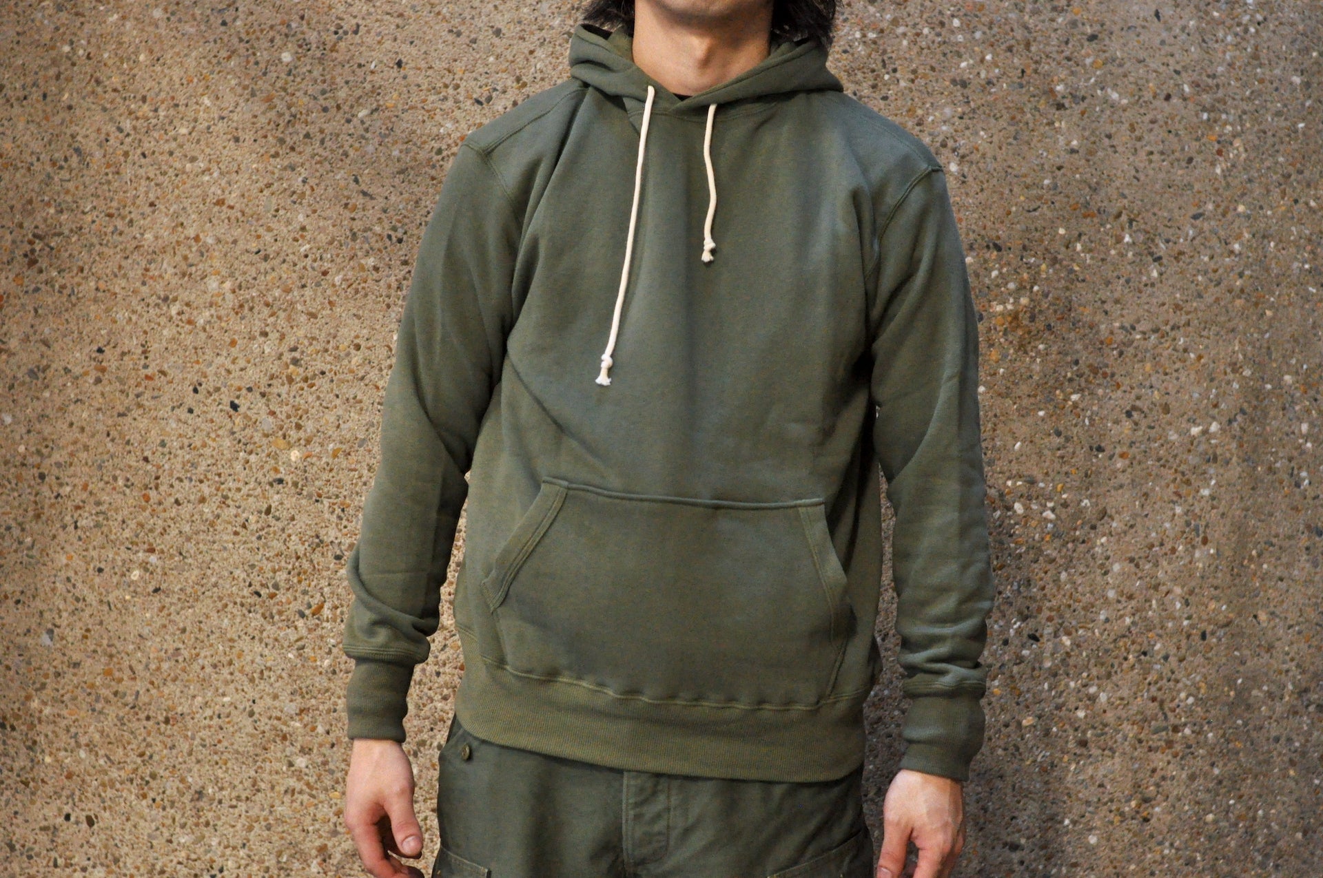 Warehouse Lot.450 10oz Loopwheeled Pull Over (Olive)