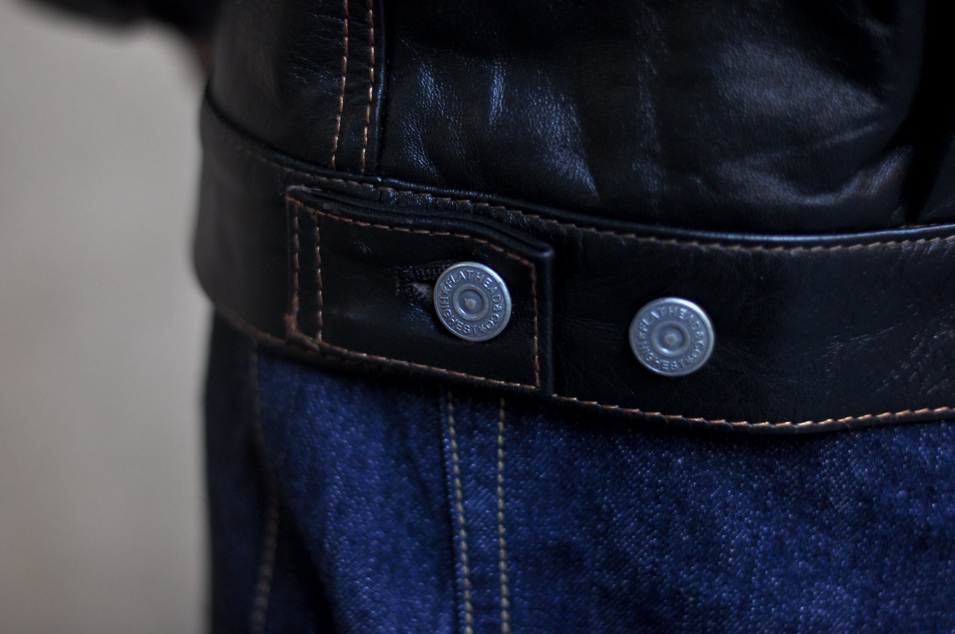 The Flat Head 'Ultimate' Horsehide Type 2 Jacket (Black Teacore)