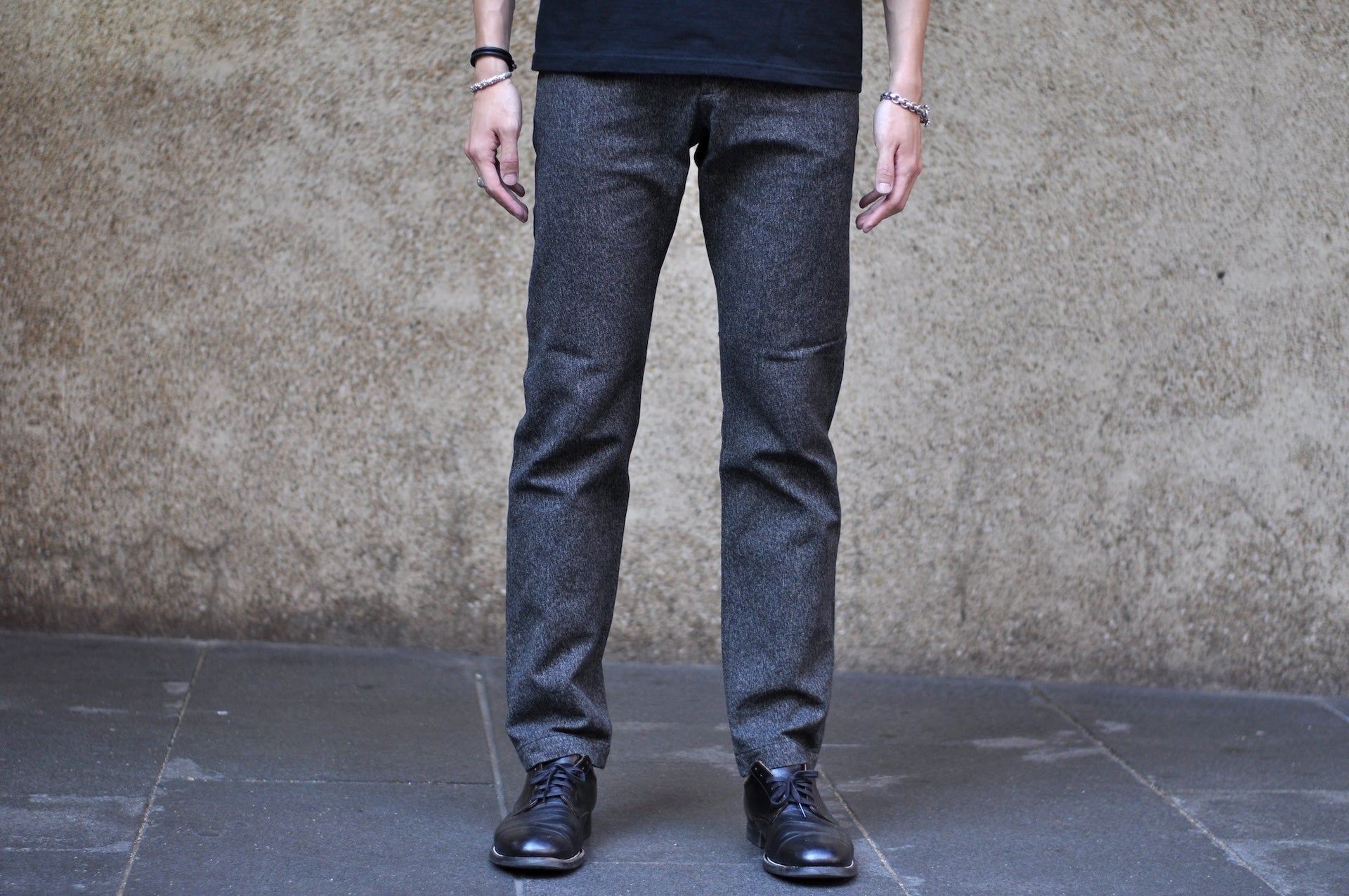 Stevenson Overall Co. "Old Glory" 12.5oz Selvage Covert Twill Chinos (Heather Grey)