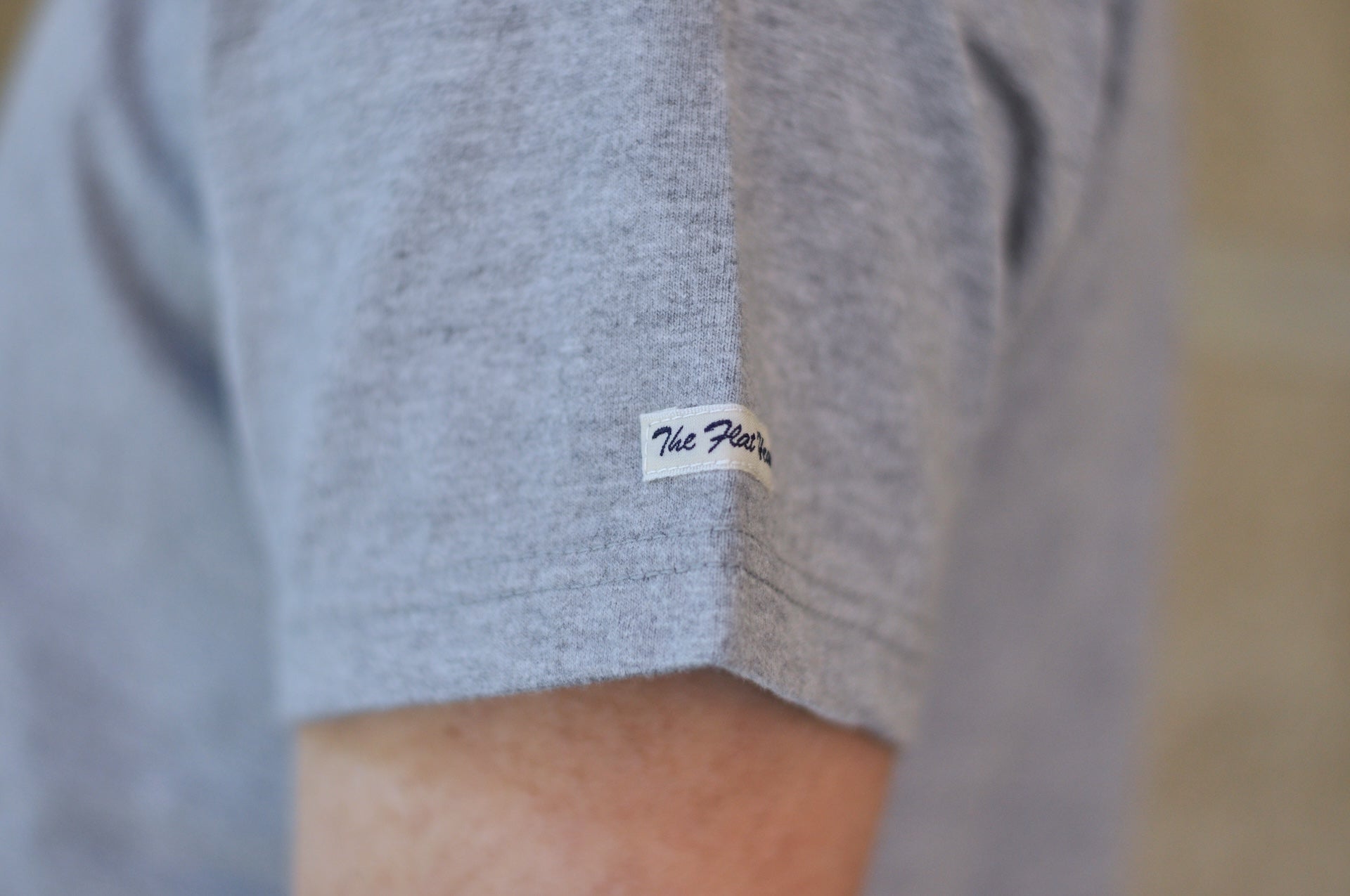 The Flat Head 24 Version 9oz Loopwheeled Plain Tee (Heather Grey)