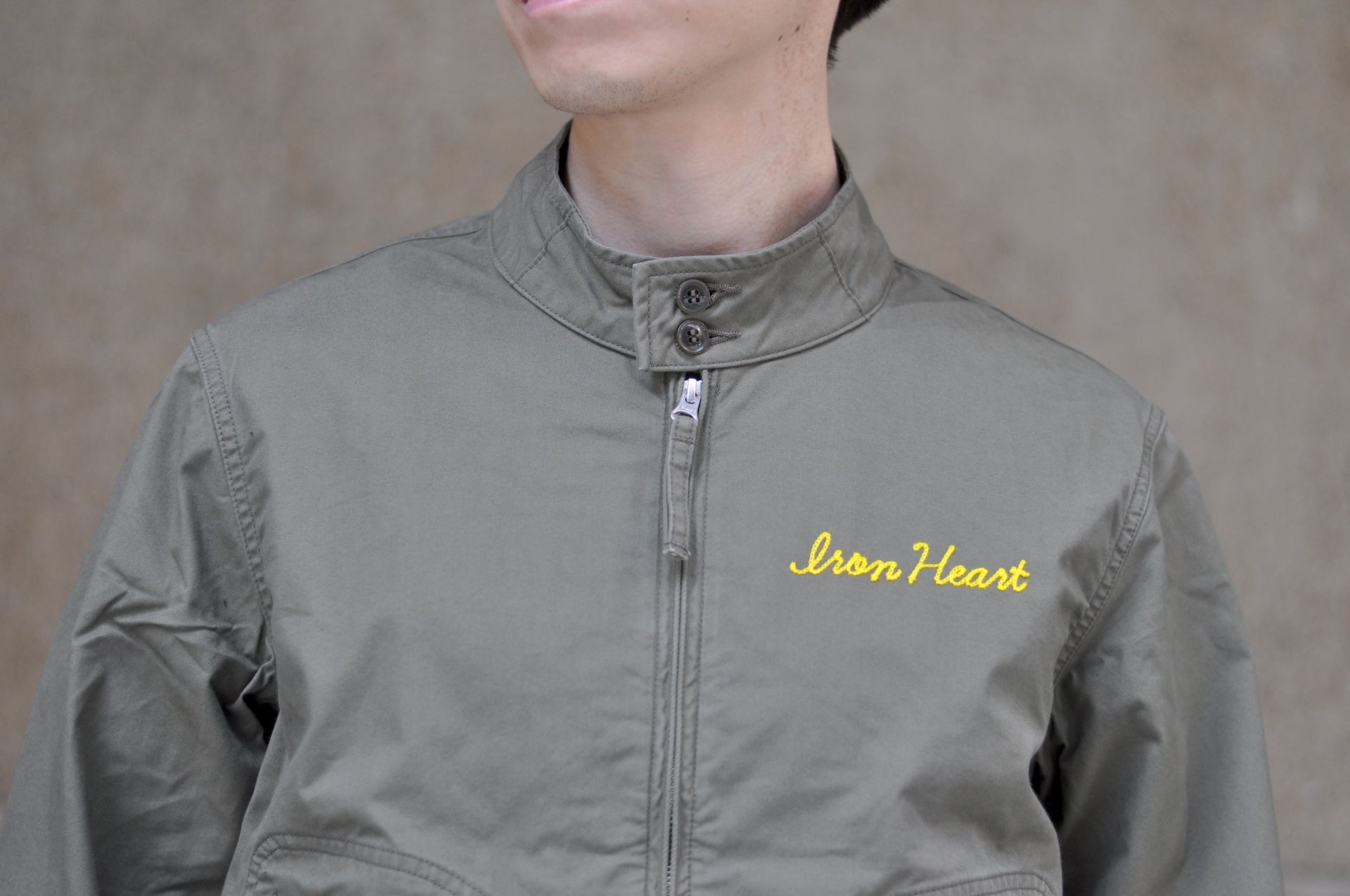 Iron Heart “All-Season” Cotton Serge Drizzler Jacket (OD Green)