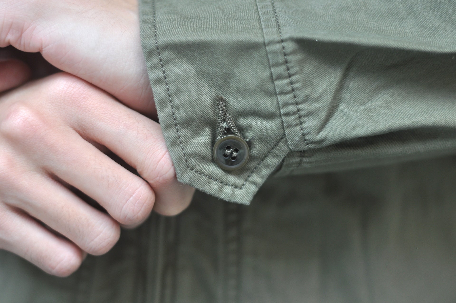 Iron Heart “All-Season” Cotton Serge Drizzler Jacket (OD Green)