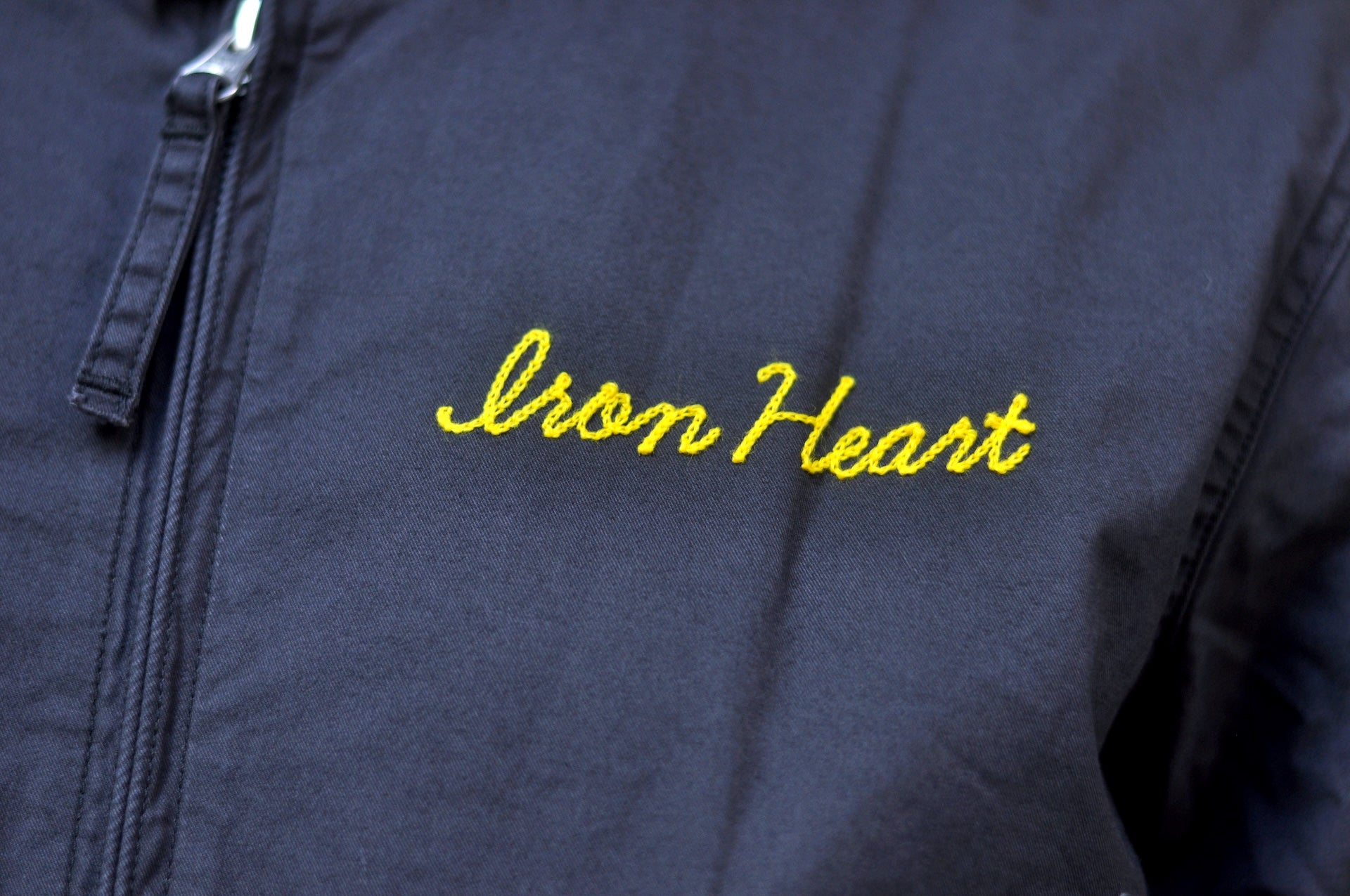 Iron Heart “All-Season” Cotton Serge Drizzler Jacket  (Jet Black)