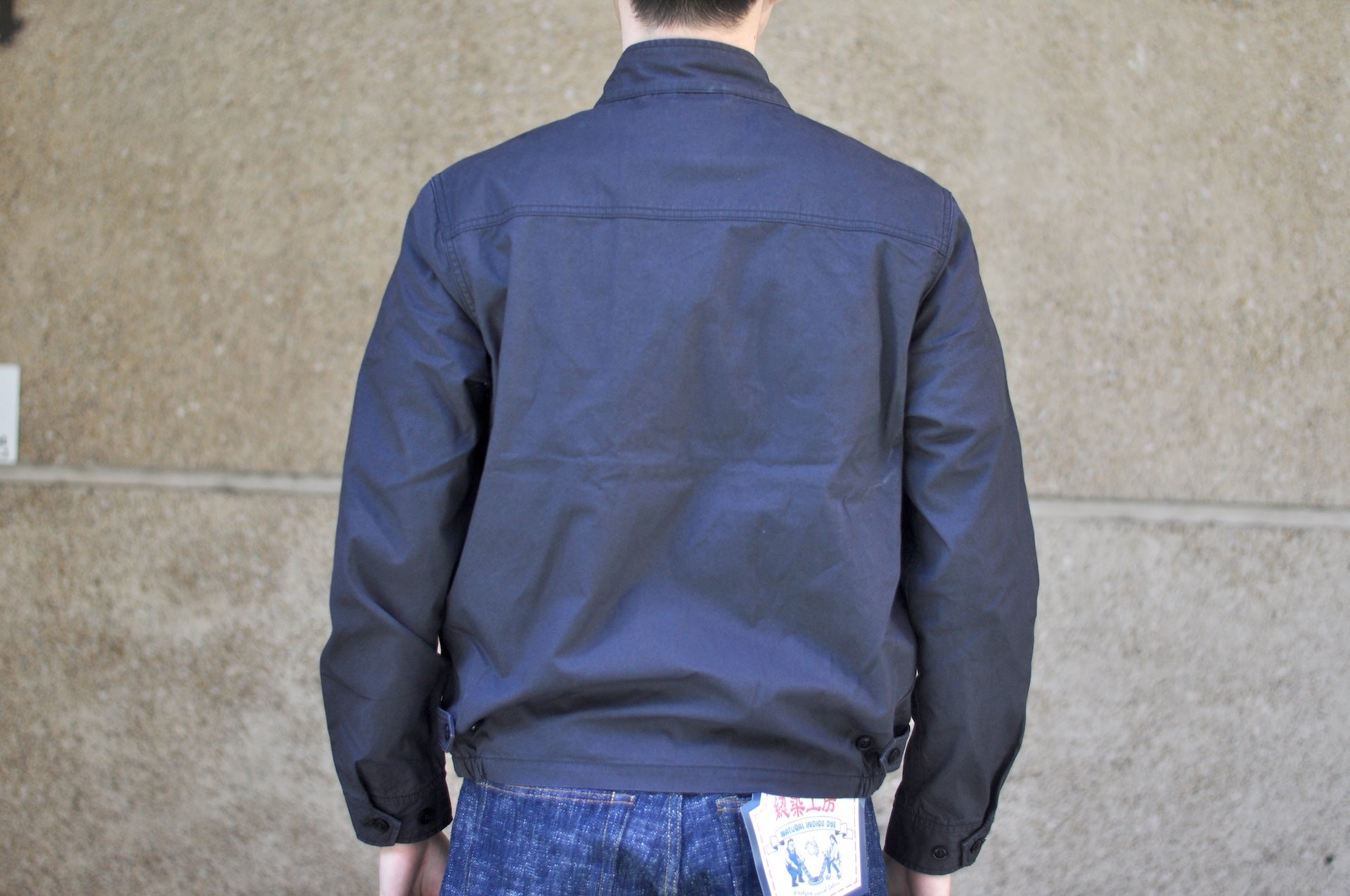 Iron Heart “All-Season” Cotton Serge Drizzler Jacket  (Jet Black)