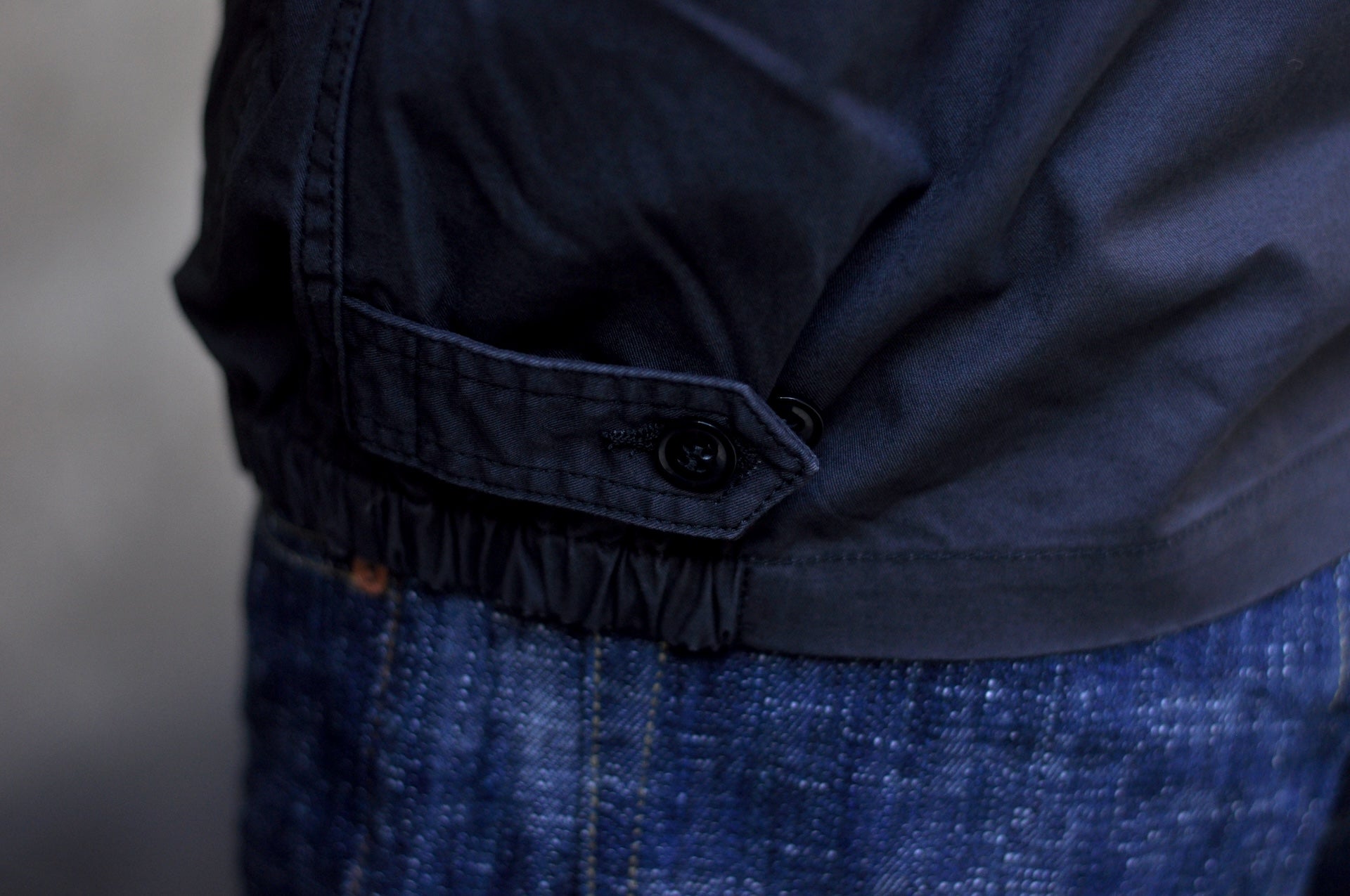 Iron Heart “All-Season” Cotton Serge Drizzler Jacket  (Jet Black)
