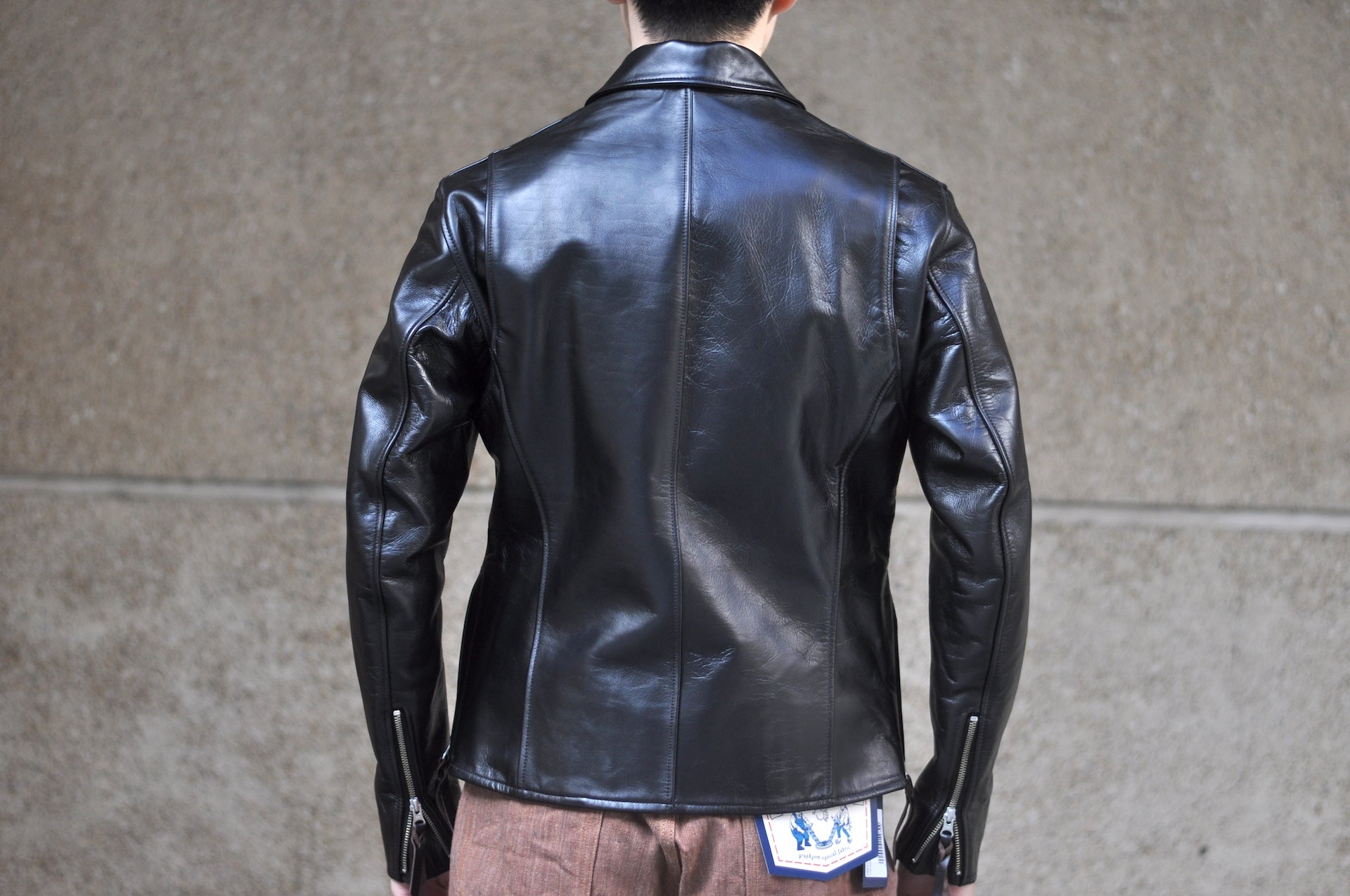 Iron Heart Horsehide Single Riders Jacket (Black Teacore)
