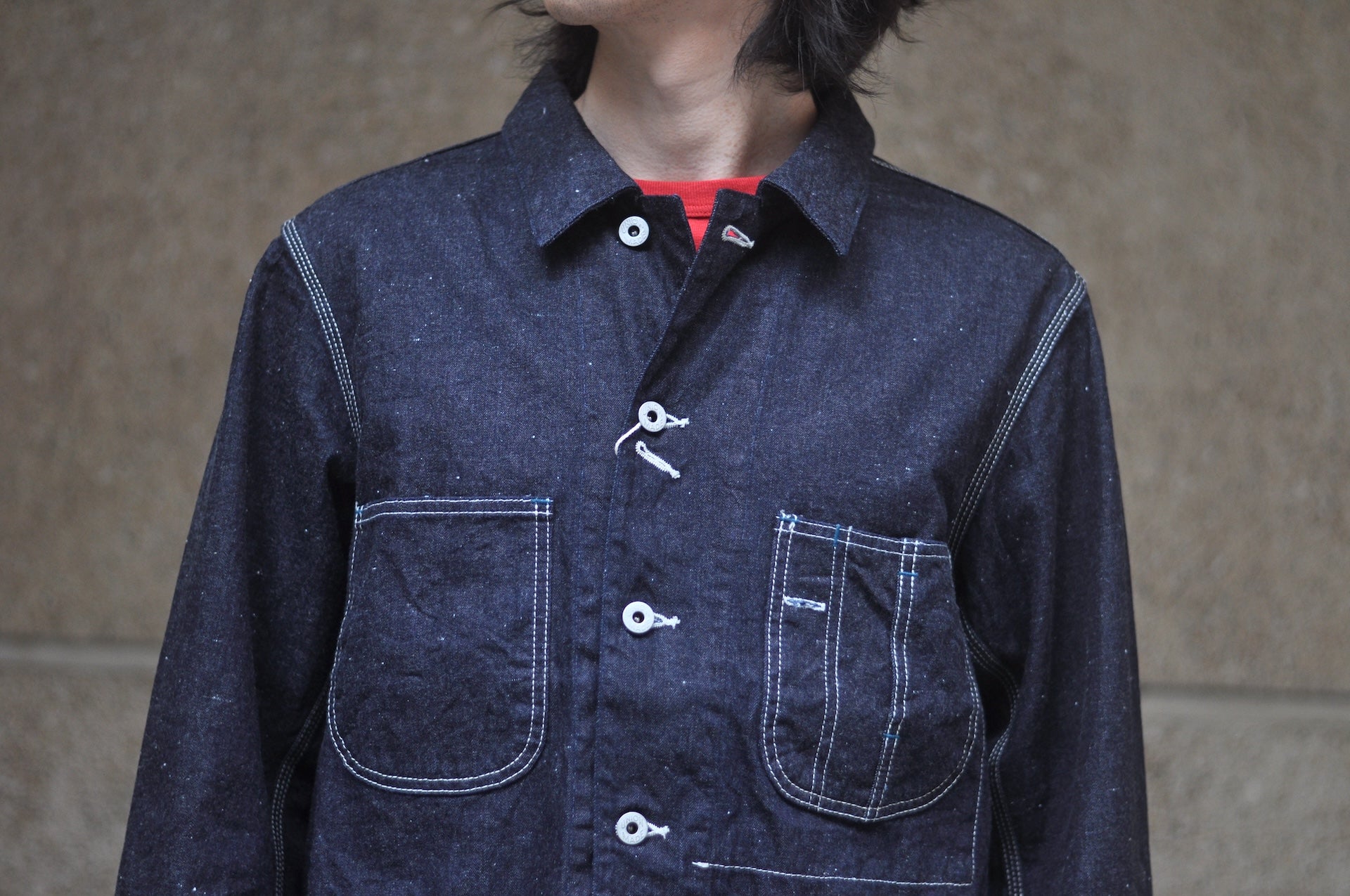 Omoto Denim 11.5oz Indigo Dyed Nep Denim 30s Coverall