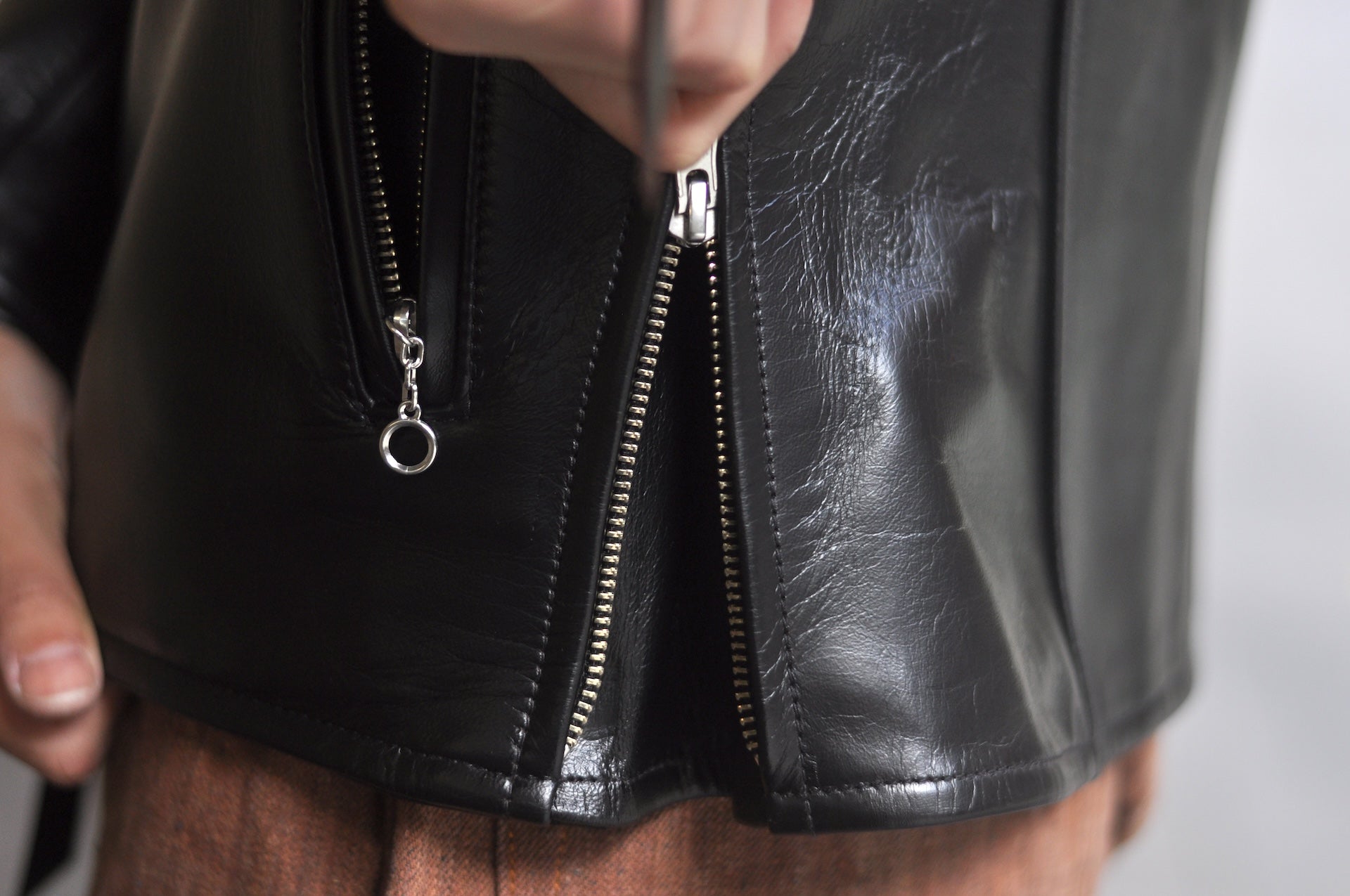 Iron Heart Horsehide Single Riders Jacket (Black Teacore)