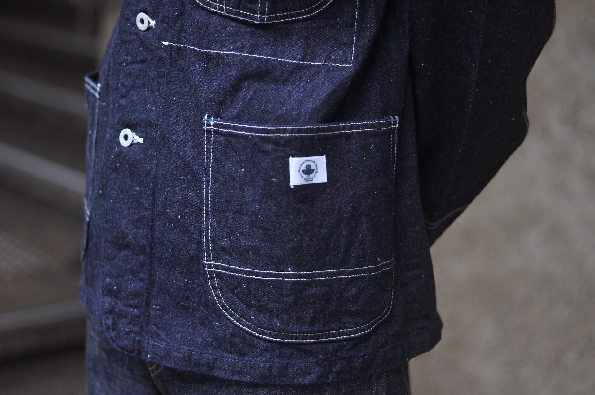 Omoto Denim 11.5oz Indigo Dyed Nep Denim 30s Coverall