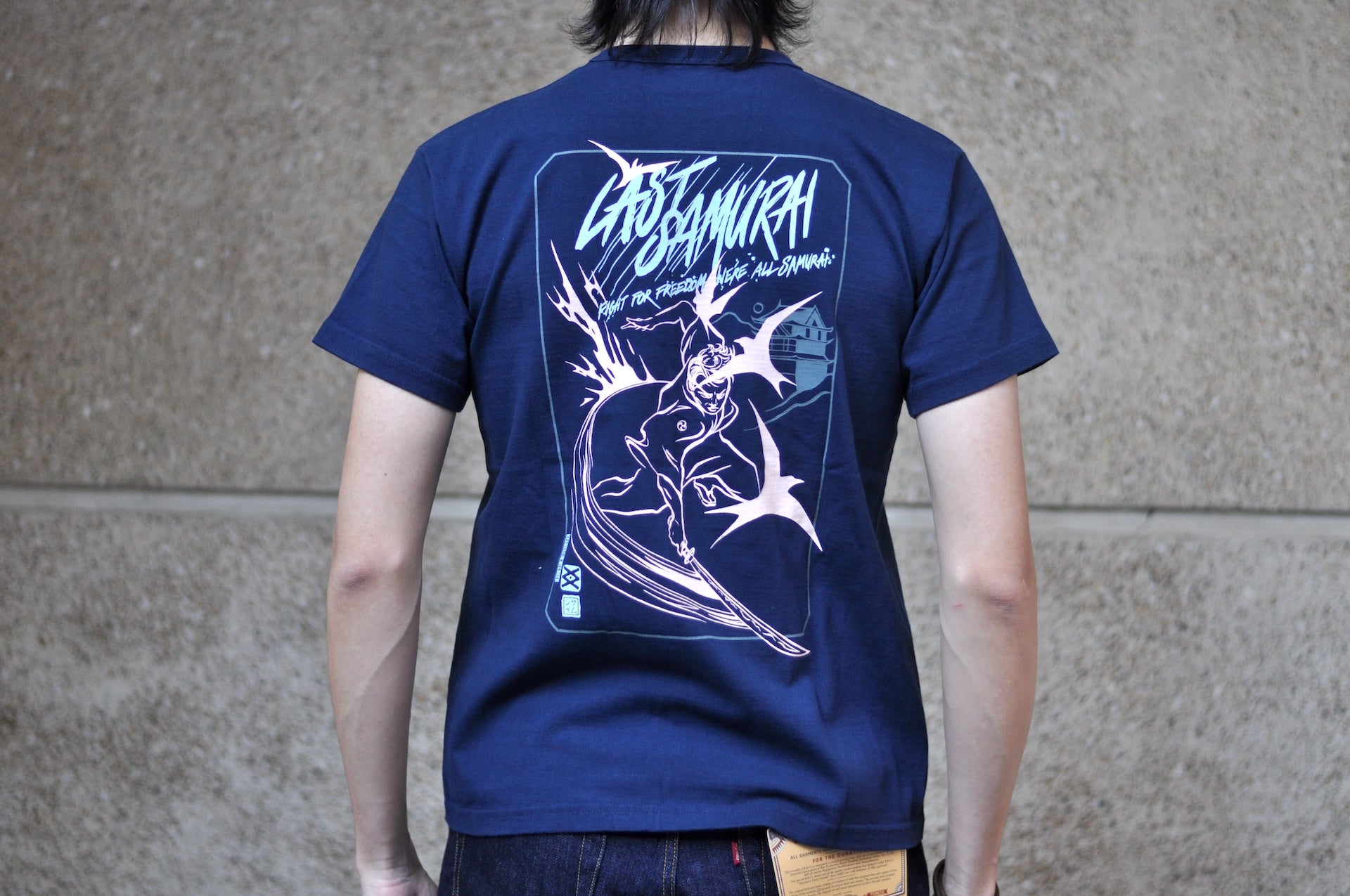 Samurai X CORLECTION 8.5oz "Last Samurai" Loopwheeled Tee (Midnight Navy)