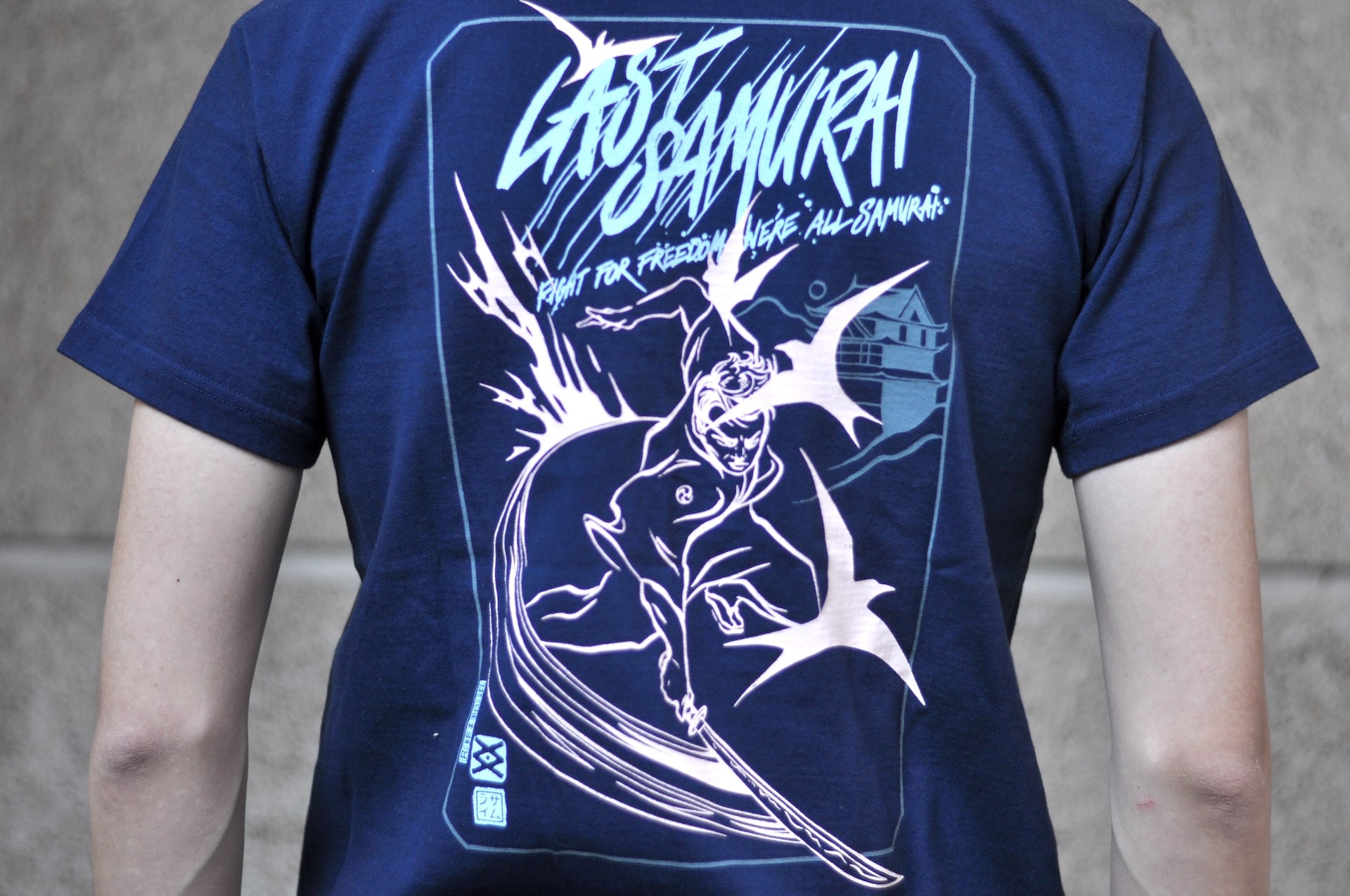 Samurai X CORLECTION 8.5oz "Last Samurai" Loopwheeled Tee (Midnight Navy)