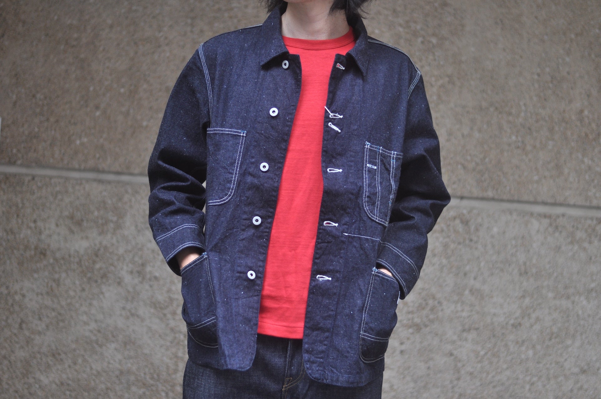 Omoto Denim 11.5oz Indigo Dyed Nep Denim 30s Coverall