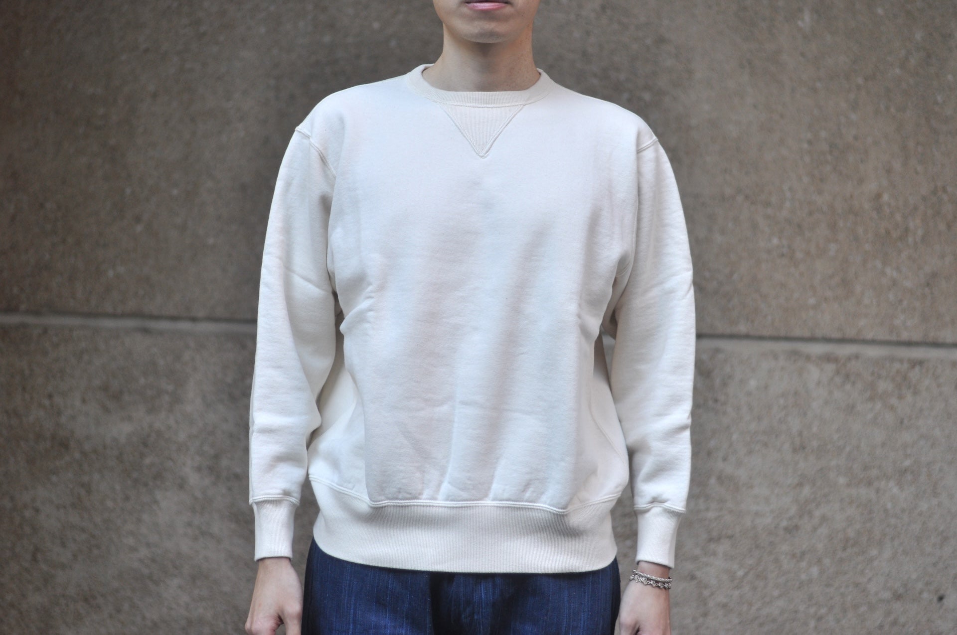 RAGGY CLOTHING 14oz “Pound Cake” Loopwheeled Sweatshirt (Natural)