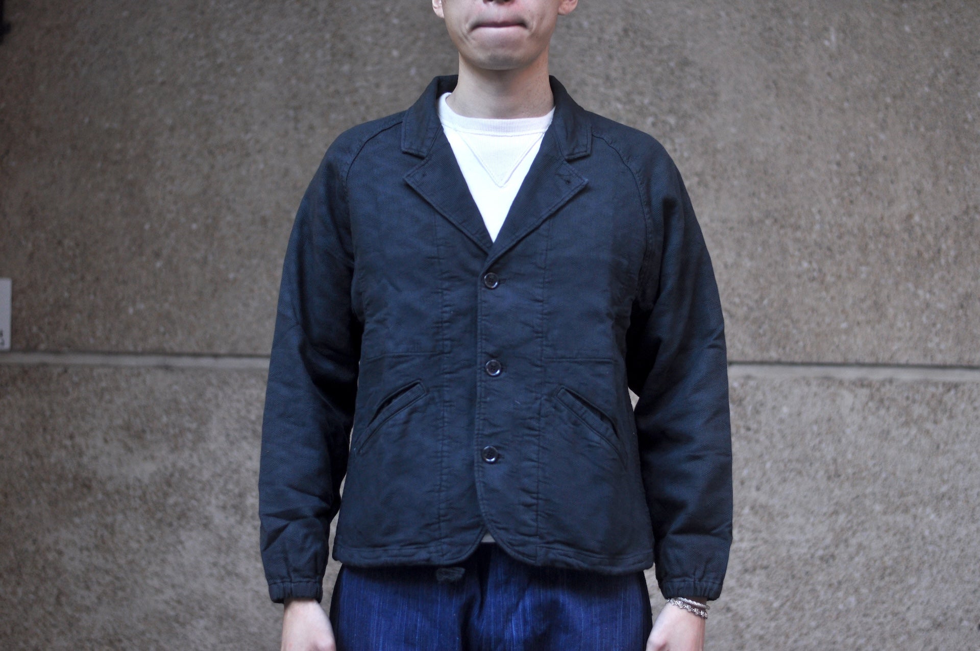 Samurai "All-Seasons" Jagged Deck Cloth Coach Jacket (Sumi Black)