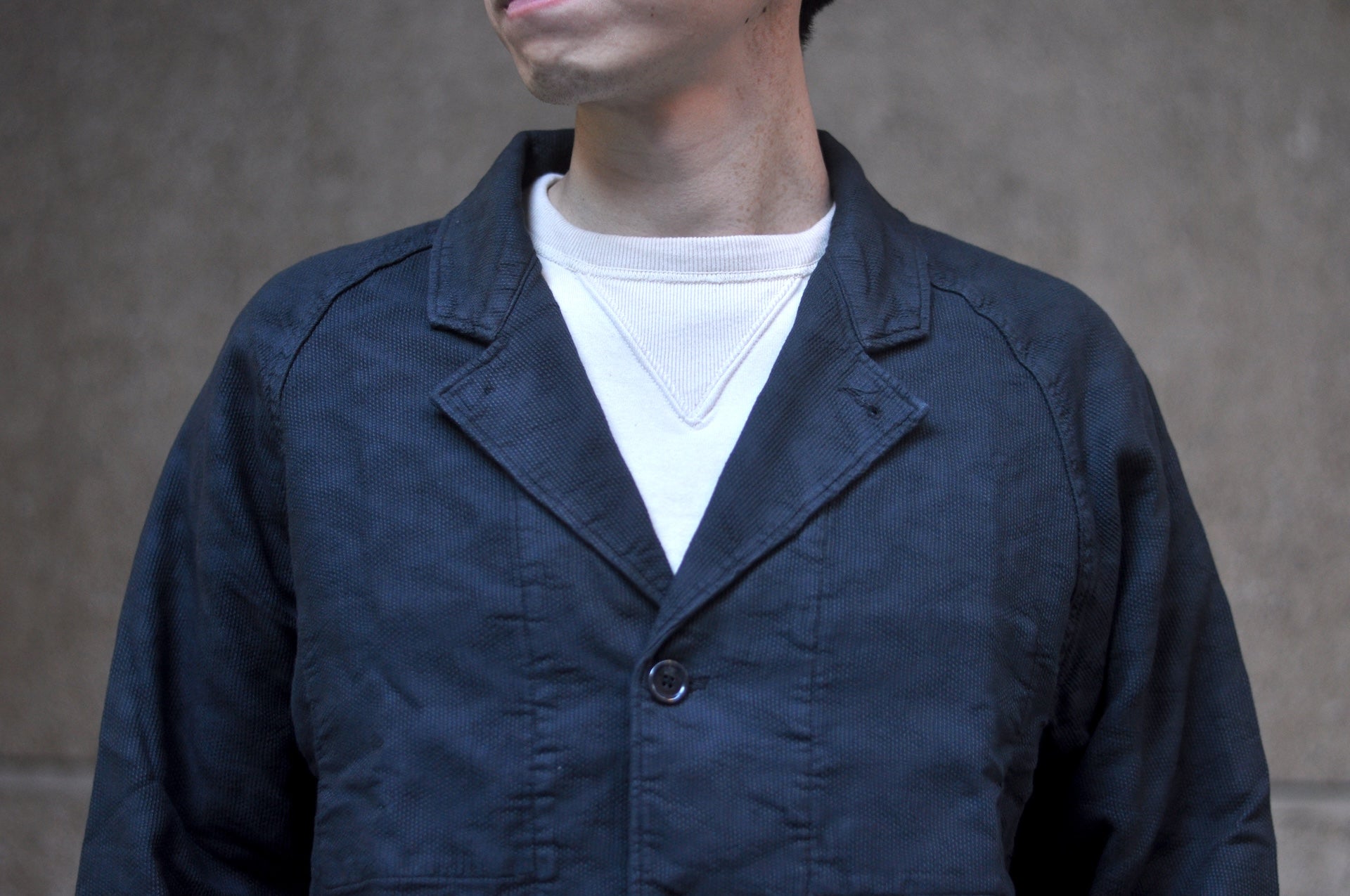 Samurai "All-Seasons" Jagged Deck Cloth Coach Jacket (Sumi Black)