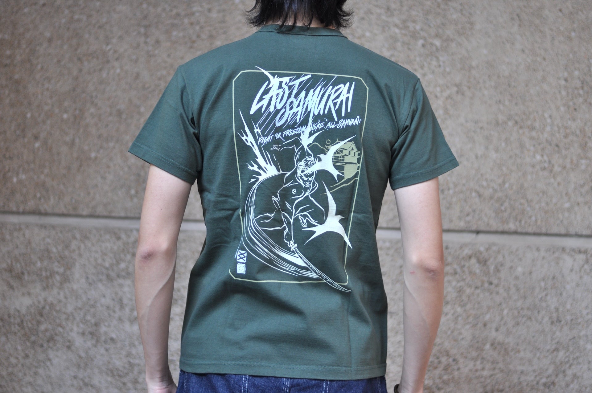 Samurai X CORLECTION 8.5oz "Last Samurai" Loopwheeled Tee (Military Olive)