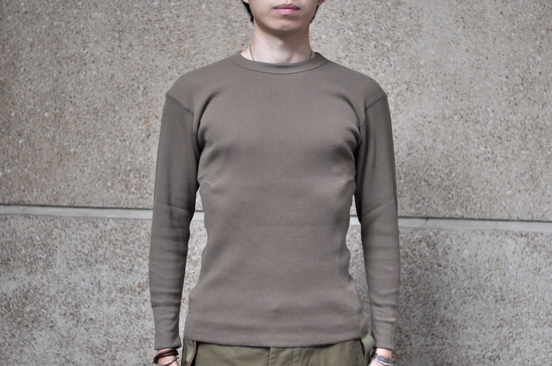 Freewheelers "Crew Neck" L/S Thermal (Mas Grey)