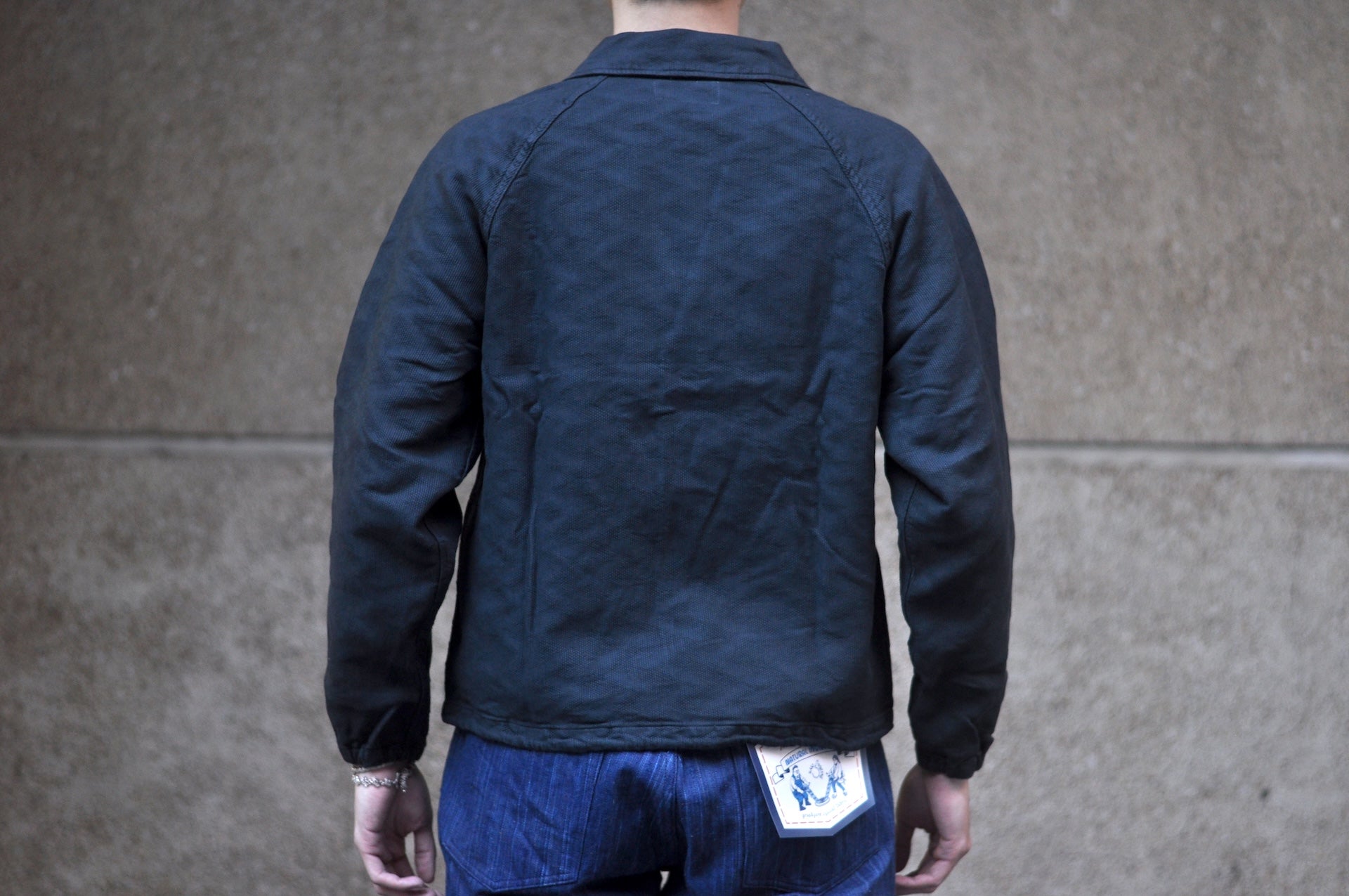 Samurai "All-Seasons" Jagged Deck Cloth Coach Jacket (Sumi Black)