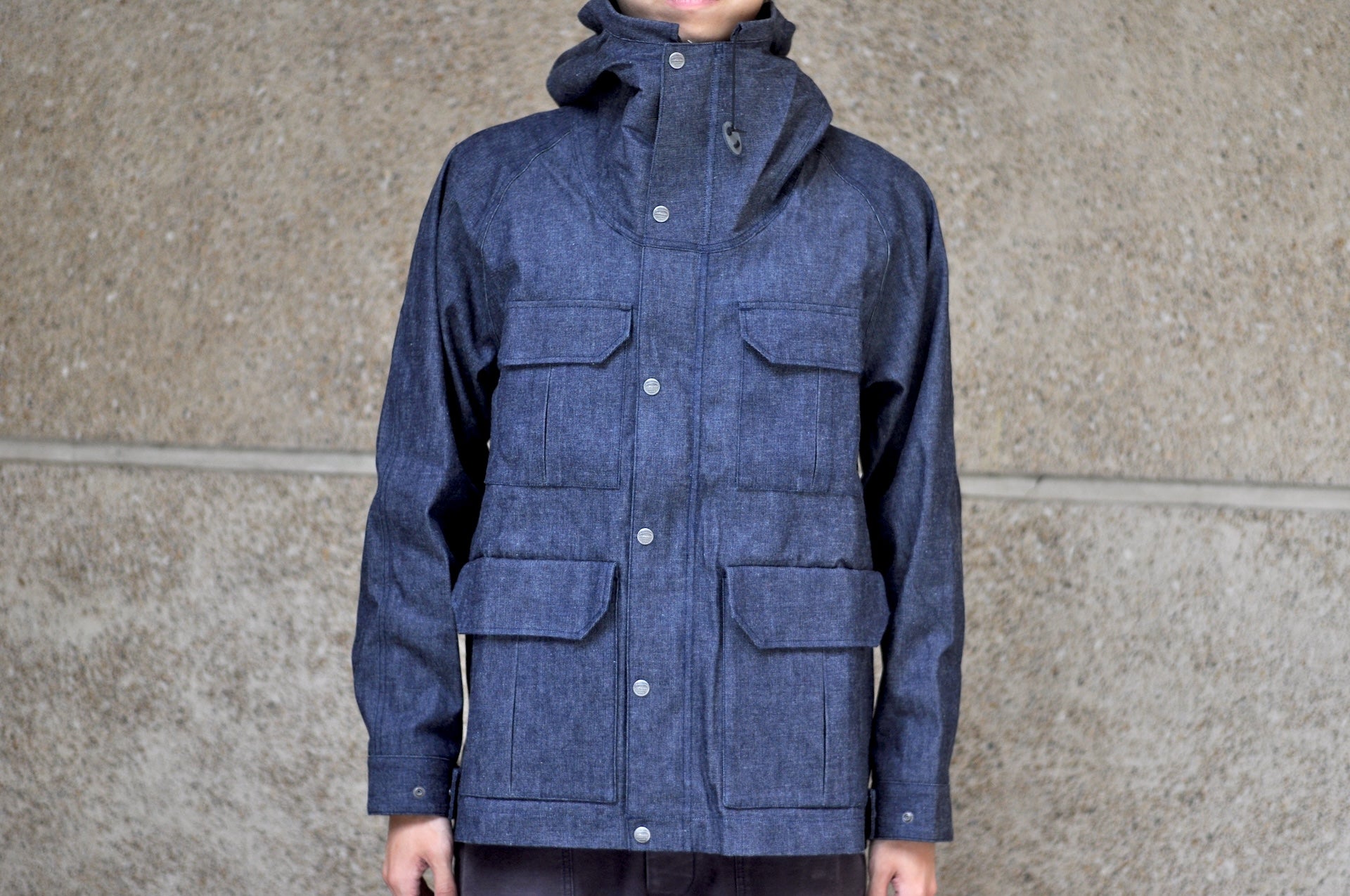 Samurai Indigo Dyed Denim "All-Seasons" Mountain Parka