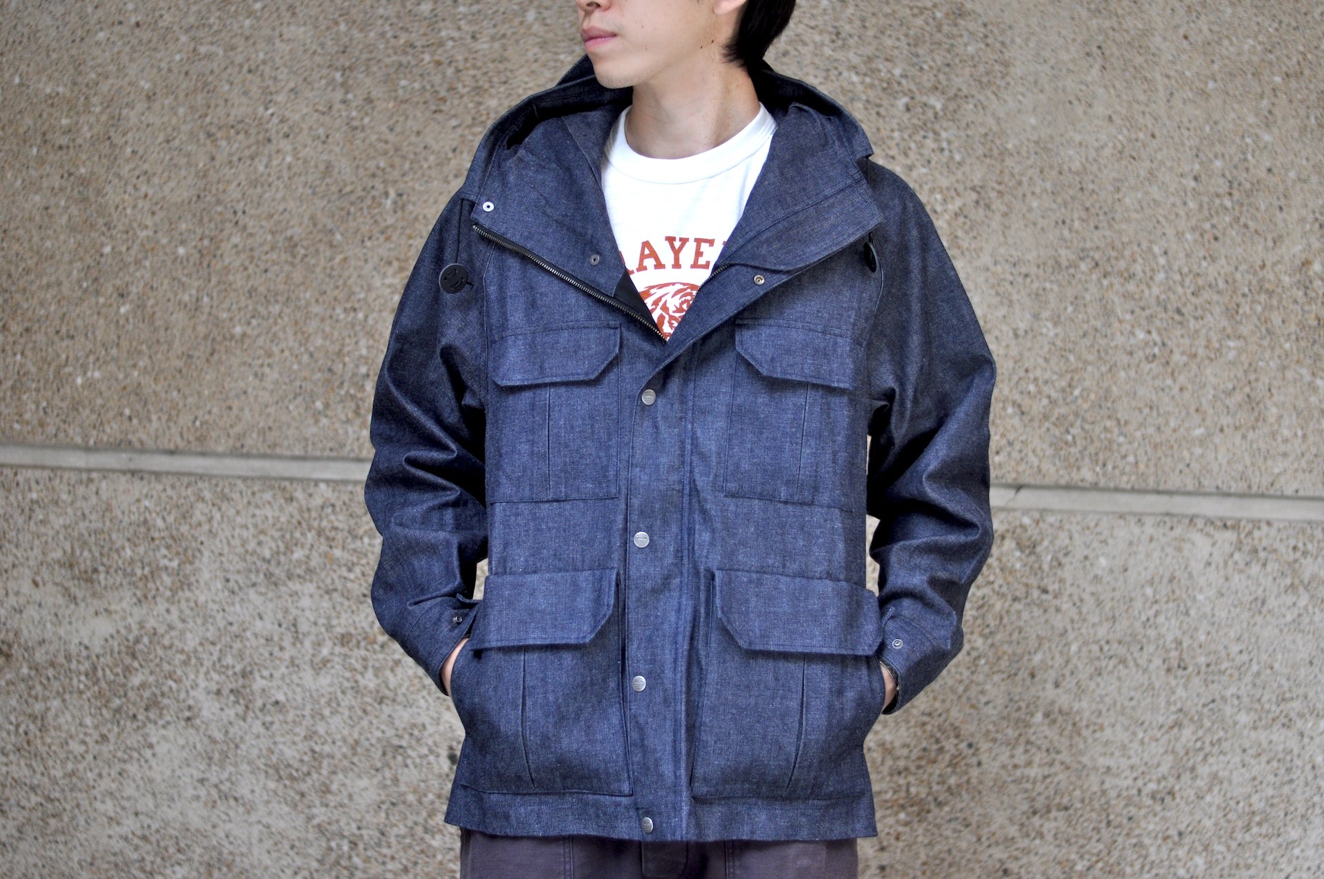 Samurai Indigo Dyed Denim "All-Seasons" Mountain Parka