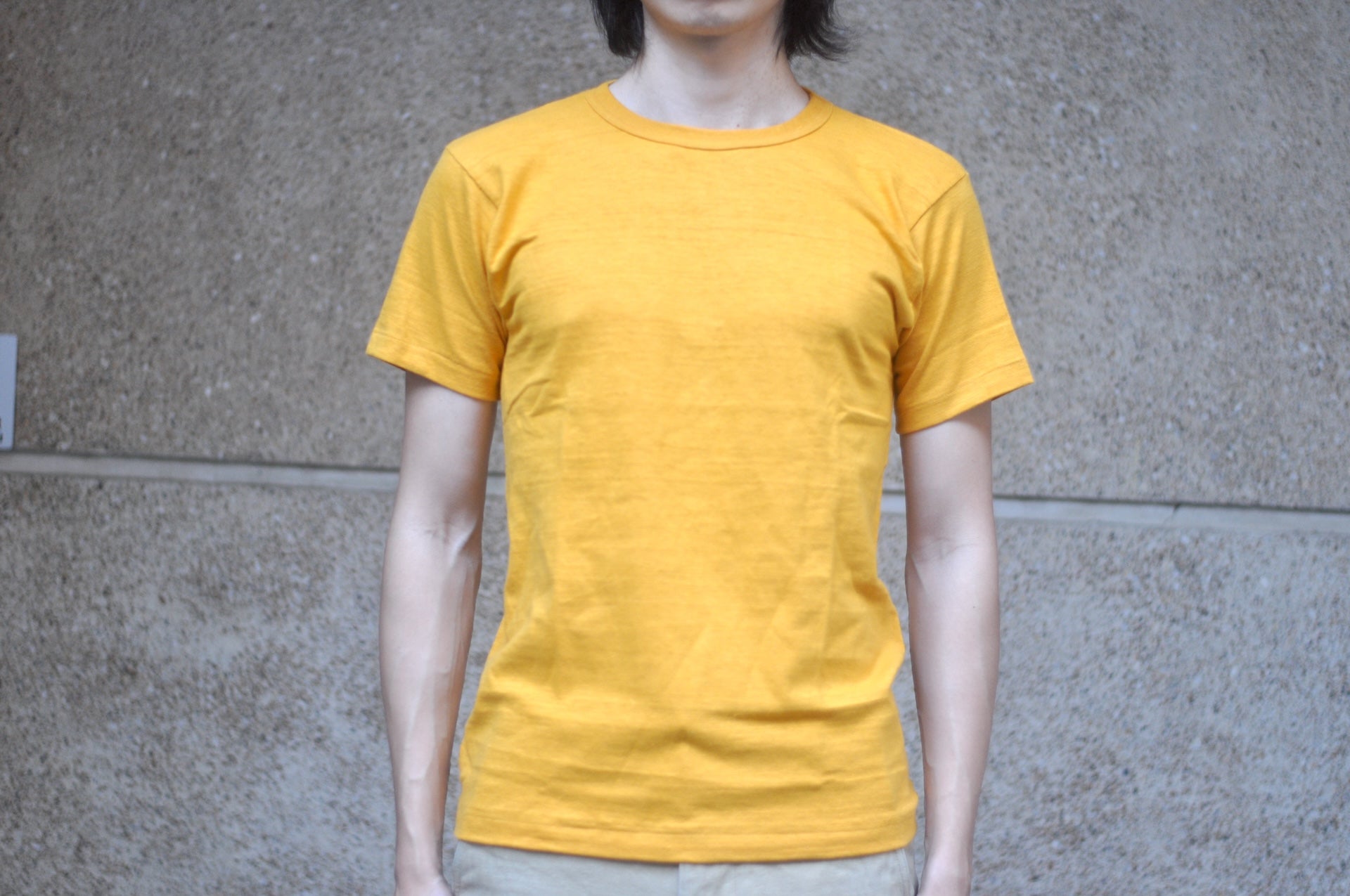 John Gluckow X Warehouse Co. 6oz Loopwheeled Plain Tee (Gold)