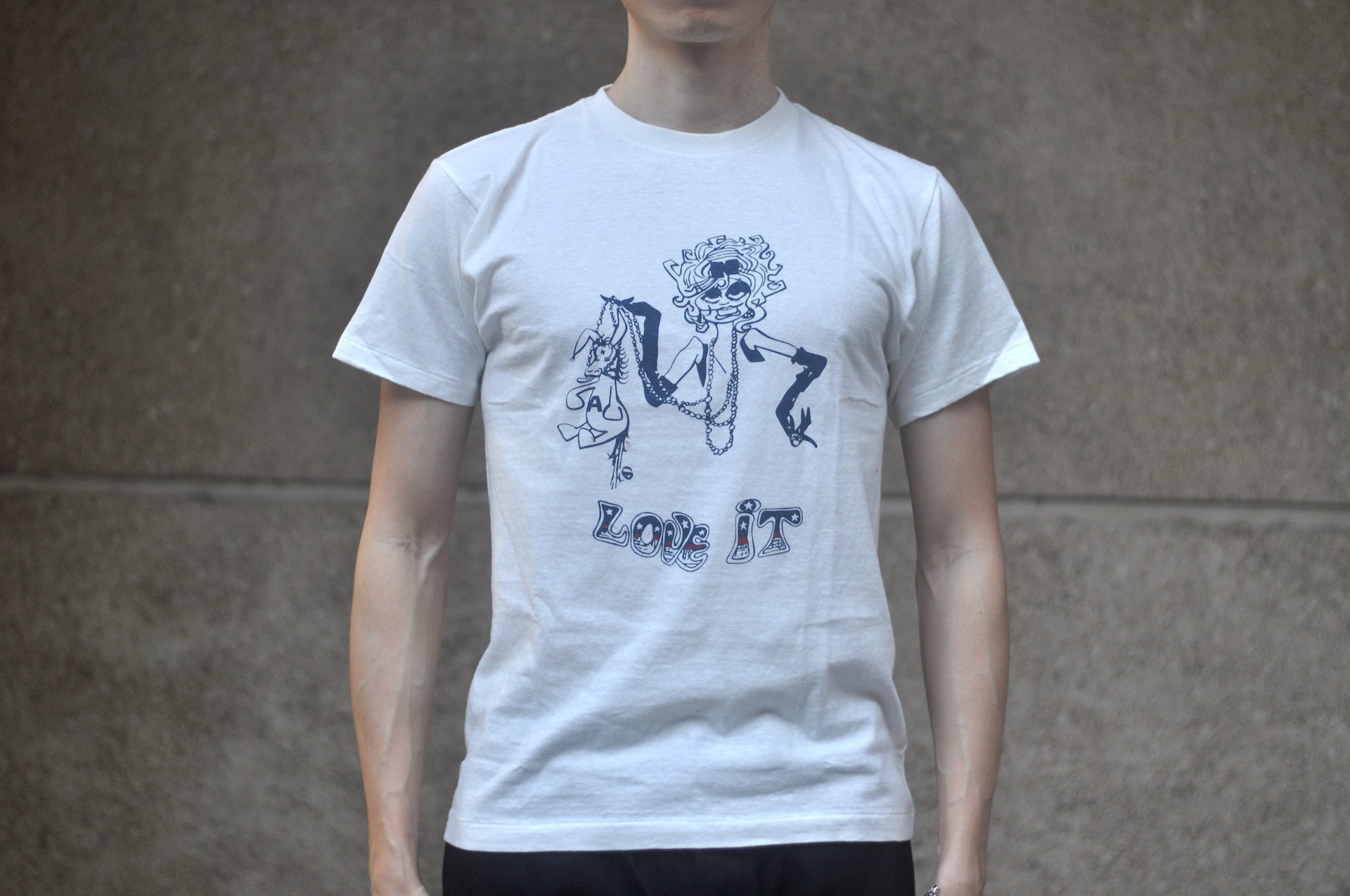 Dubble Works 5.5oz "Love It" Loopwheeled Tee (White)