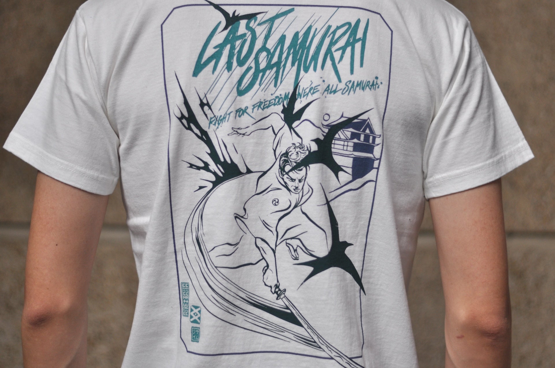 Samurai X CORLECTION 8.5oz "Last Samurai" Loopwheeled Tee (Daylight White)