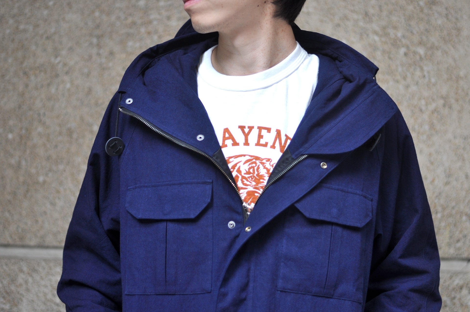 Samurai Natural Indigo Dyed Ripstop "All-Seasons" Mountain Parka