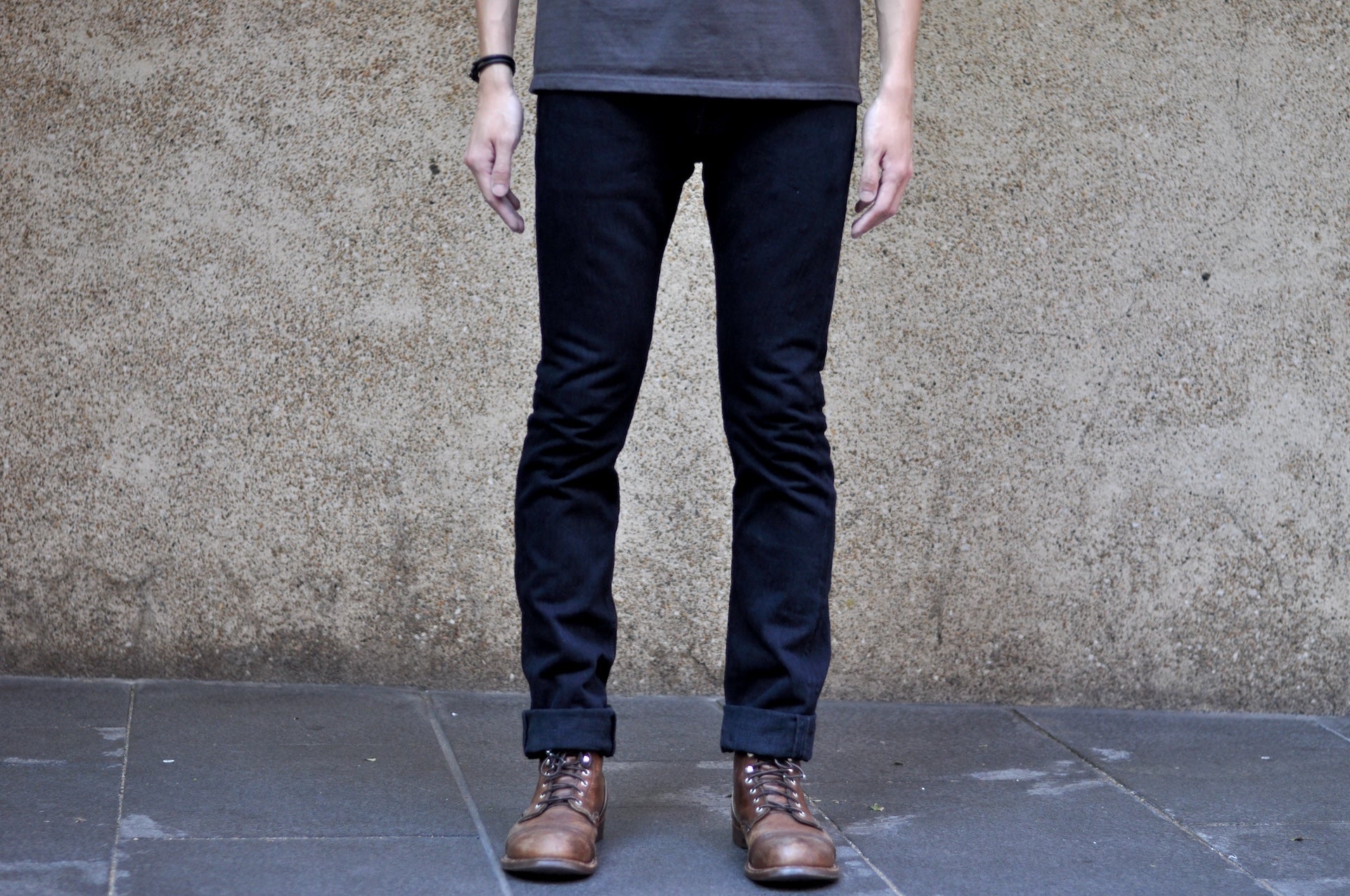 Iron Heart 16oz 555S-SLBod 'Black-Overdyed' Denim (Slim Tapered Fit)